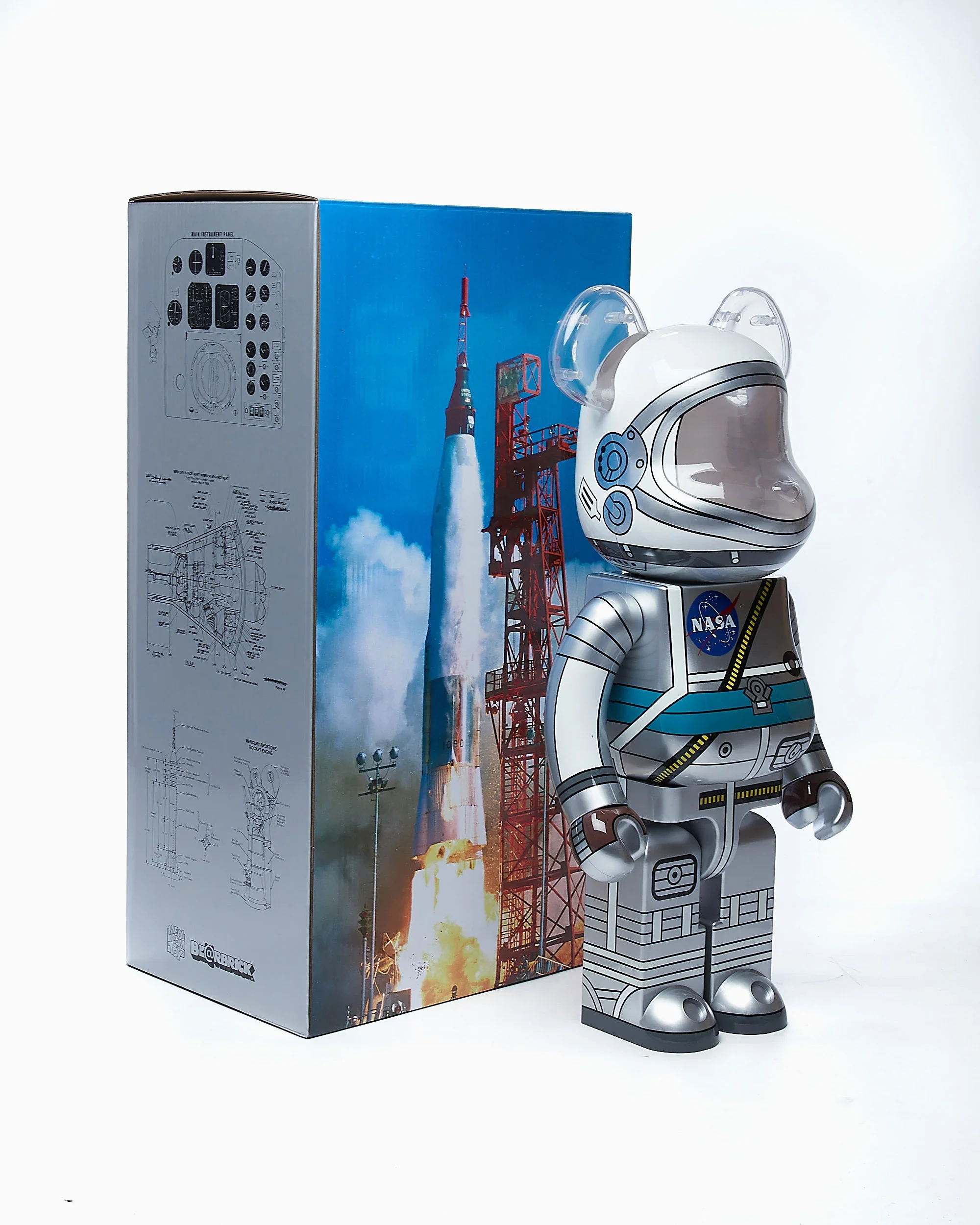 BEARBRICK PROJECT MERCURY ASTRONAUT 1000% - Image 6