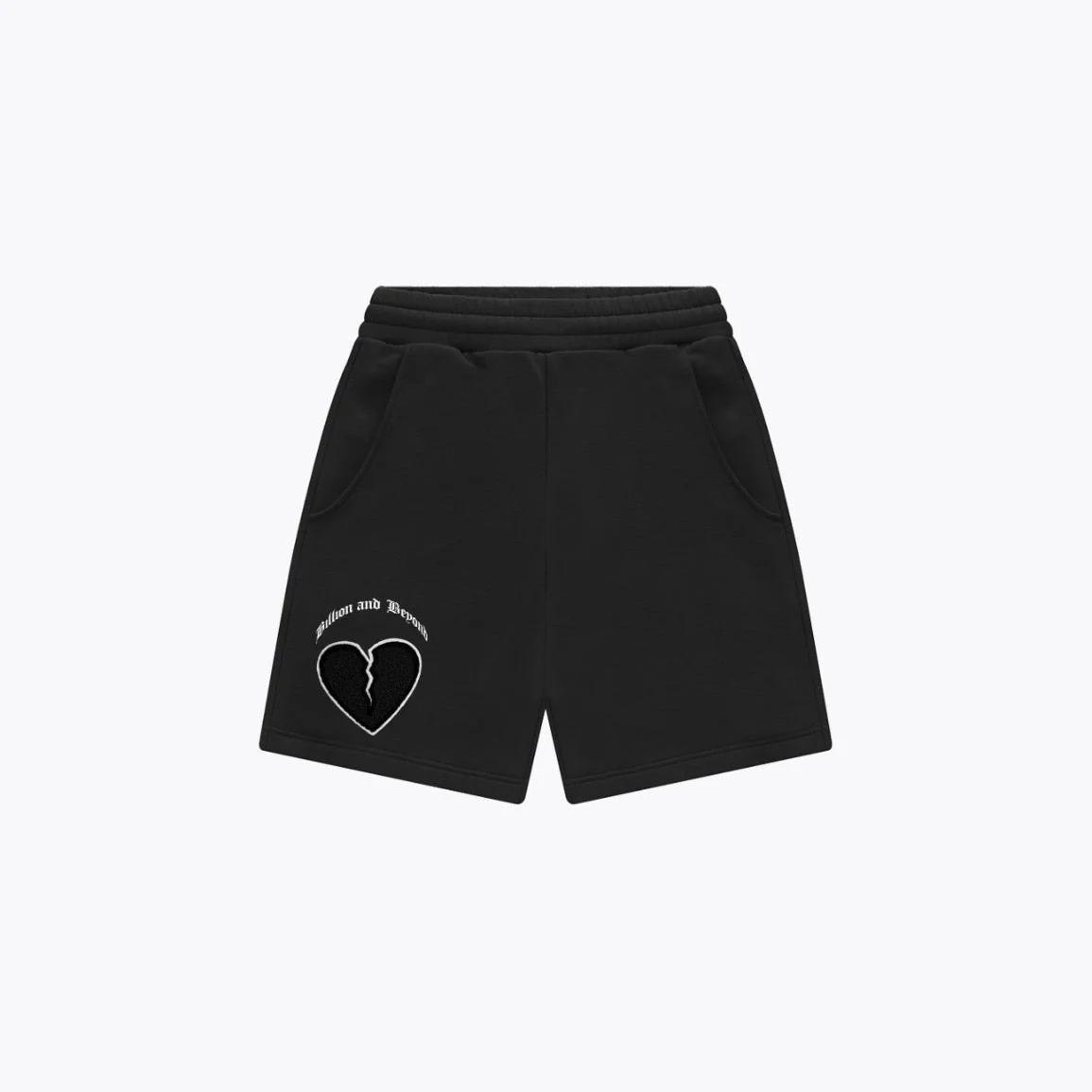 BILLION AND BEYOND - CRACK HEART SHORT - DOUBLE BLACK