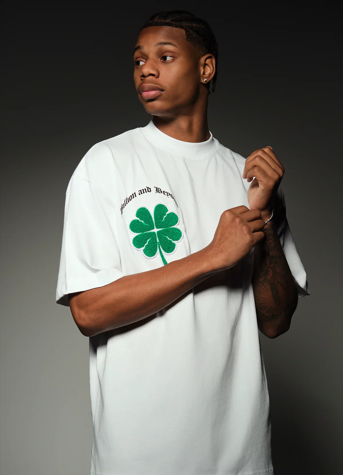 BILLION AND BEYOND - LUCKY TEE - WHITE - Image 3