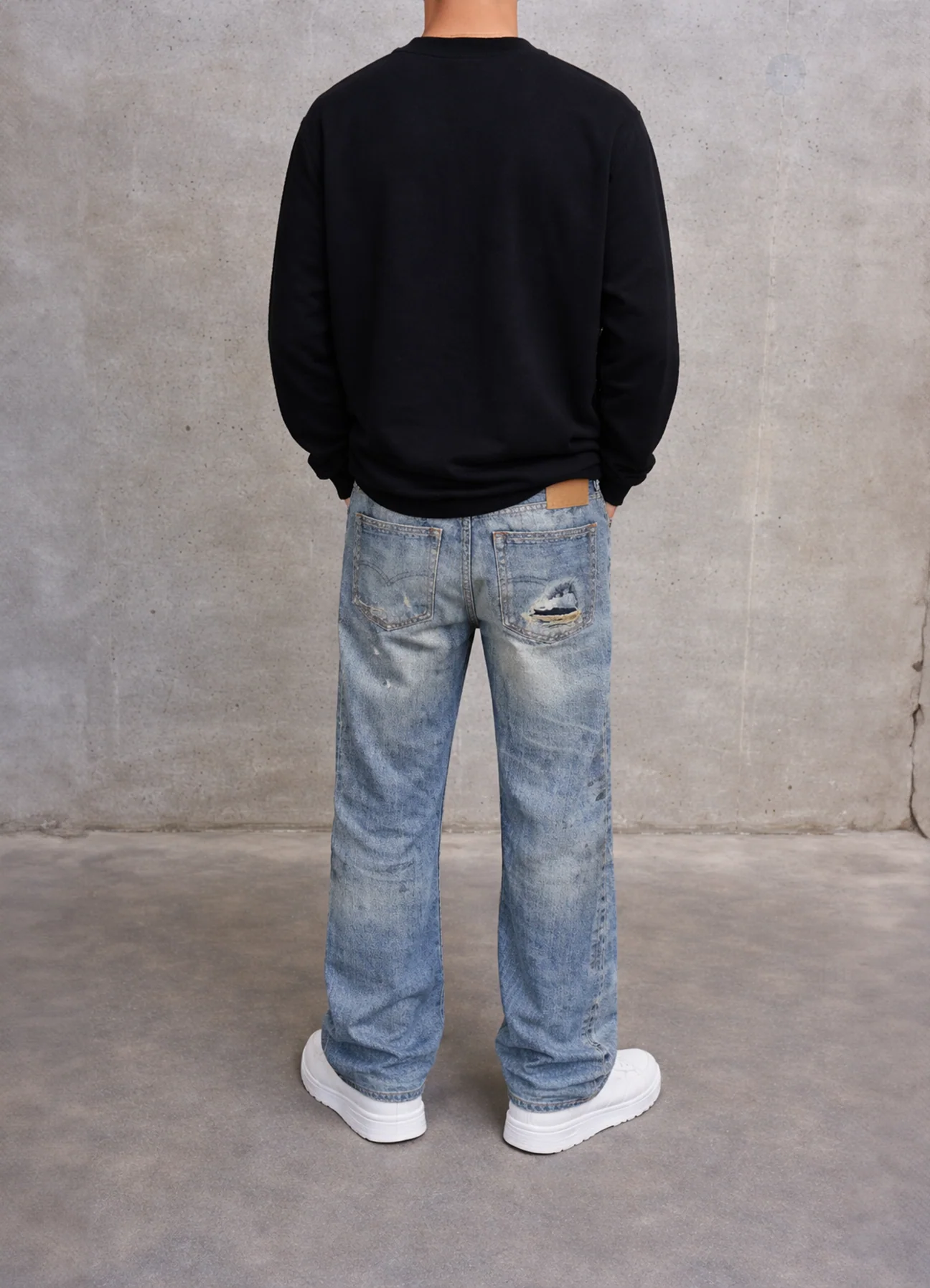BILLION AND BEYOND - WAVE LONGSLEEVE - BLACK YELLOW - Image 3