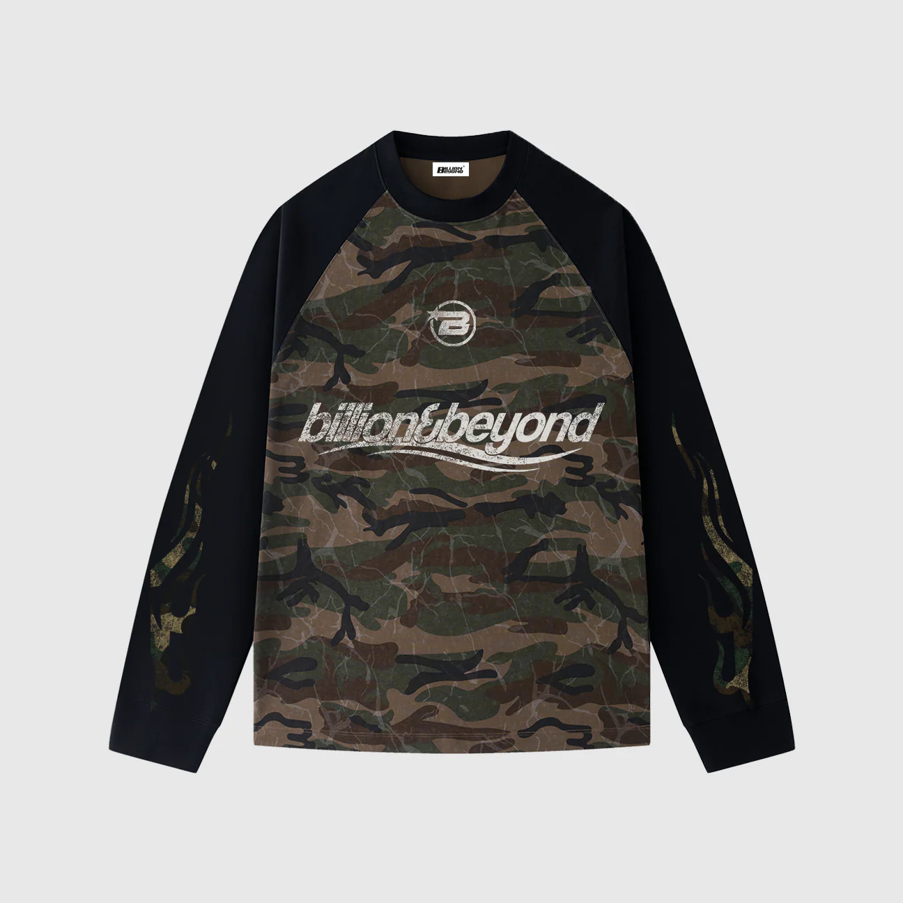 BILLION AND BEYOND - WAVE LONGSLEEVE - CAMO