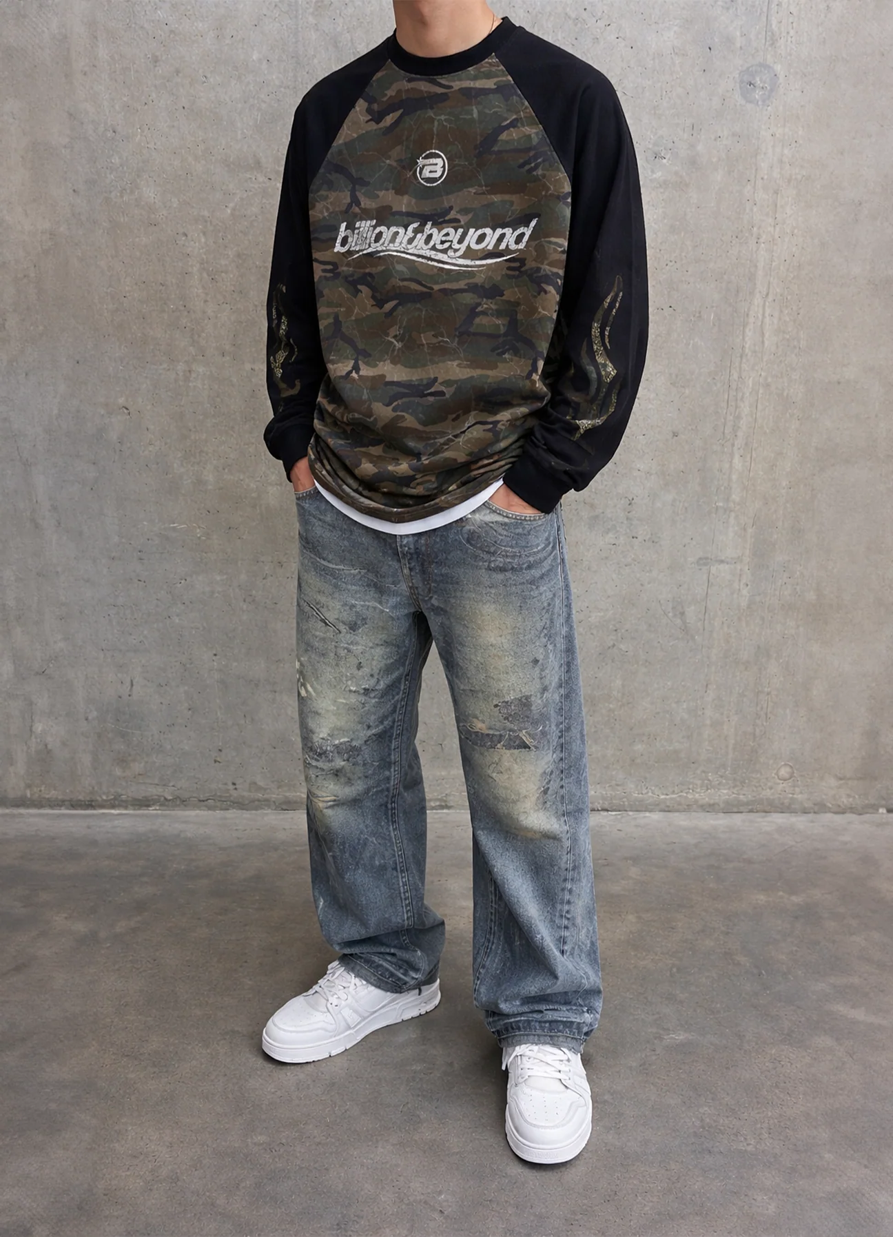 BILLION AND BEYOND - WAVE LONGSLEEVE - CAMO - Image 2