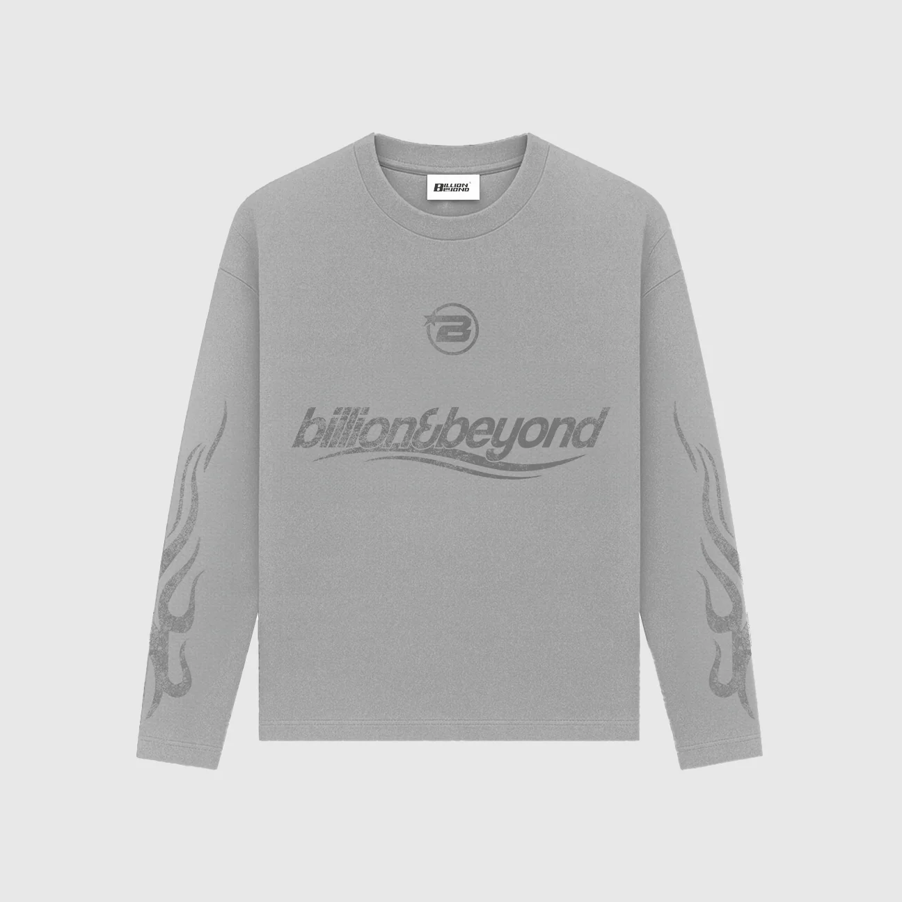 BILLION AND BEYOND - WAVE LONGSLEEVE - GRAY