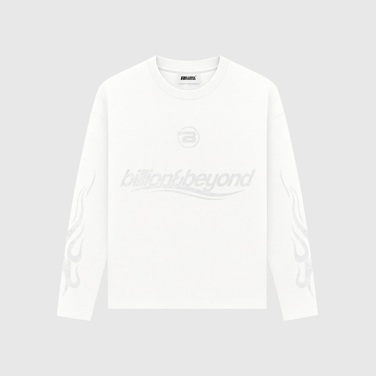 BILLION AND BEYOND - WAVE LONGSLEEVE - WHITE