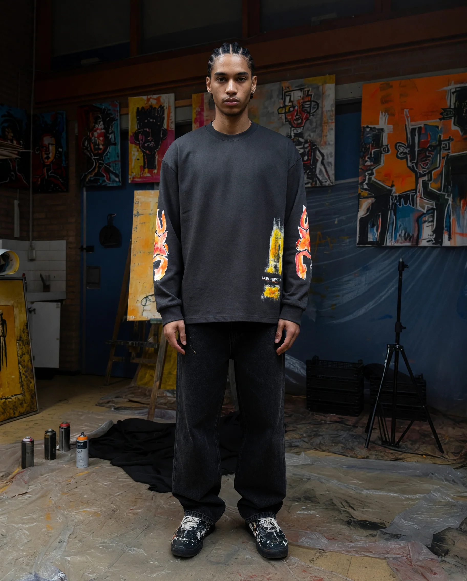 CONCEPT R x STEVEN BLANCO - LONGSLEEVE - HANDPAINTED - Image 2