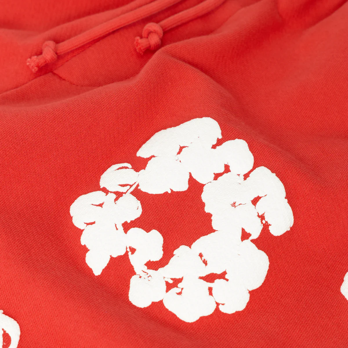 DENIM TEARS - THE COTTON WREATH SHORT RED - Image 3