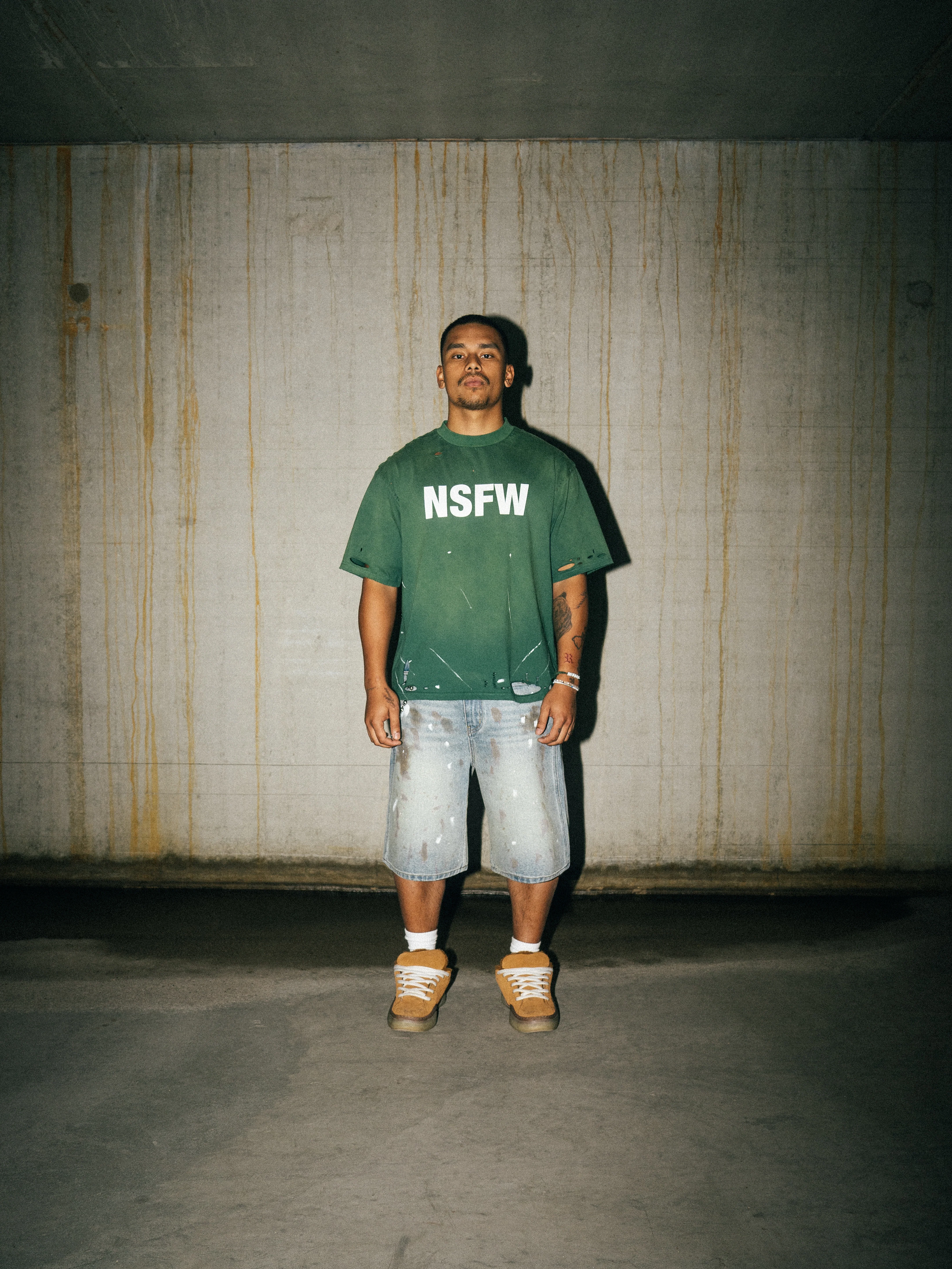 LORD CULTURE - DESTROYED NSFW TEE - GREEN - Image 3