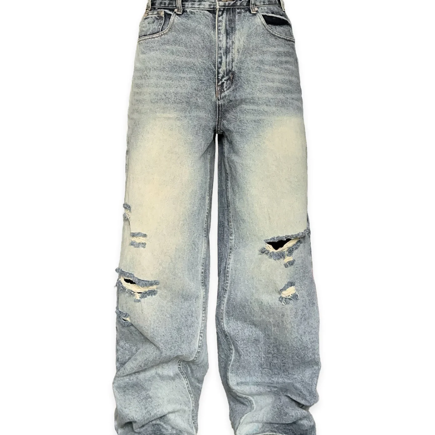 LORD CULTURE - DISTRESSED DENIM - BLUE