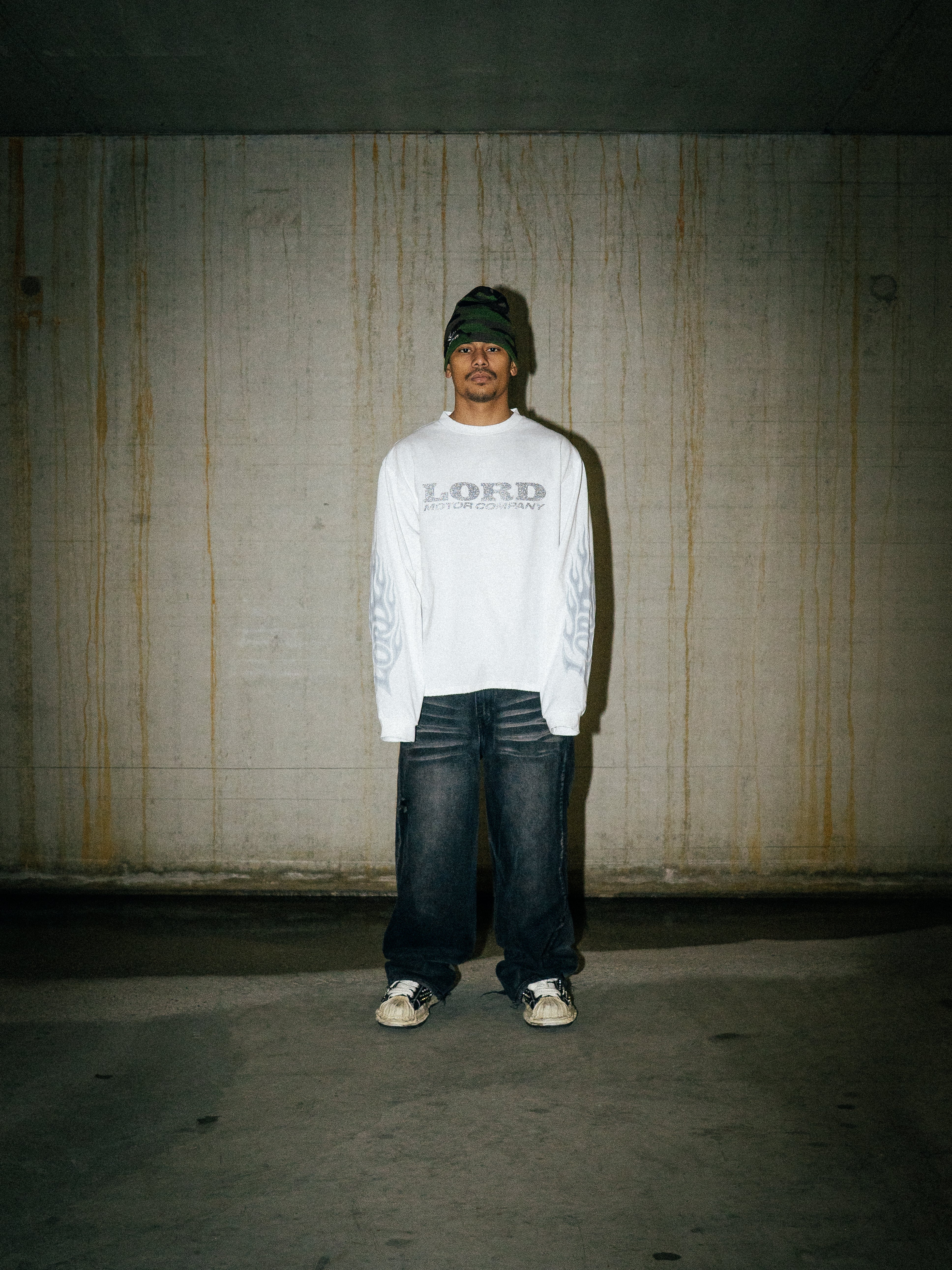 LORD CULTURE - FLAME LONGSLEEVE - WHITE - Image 3