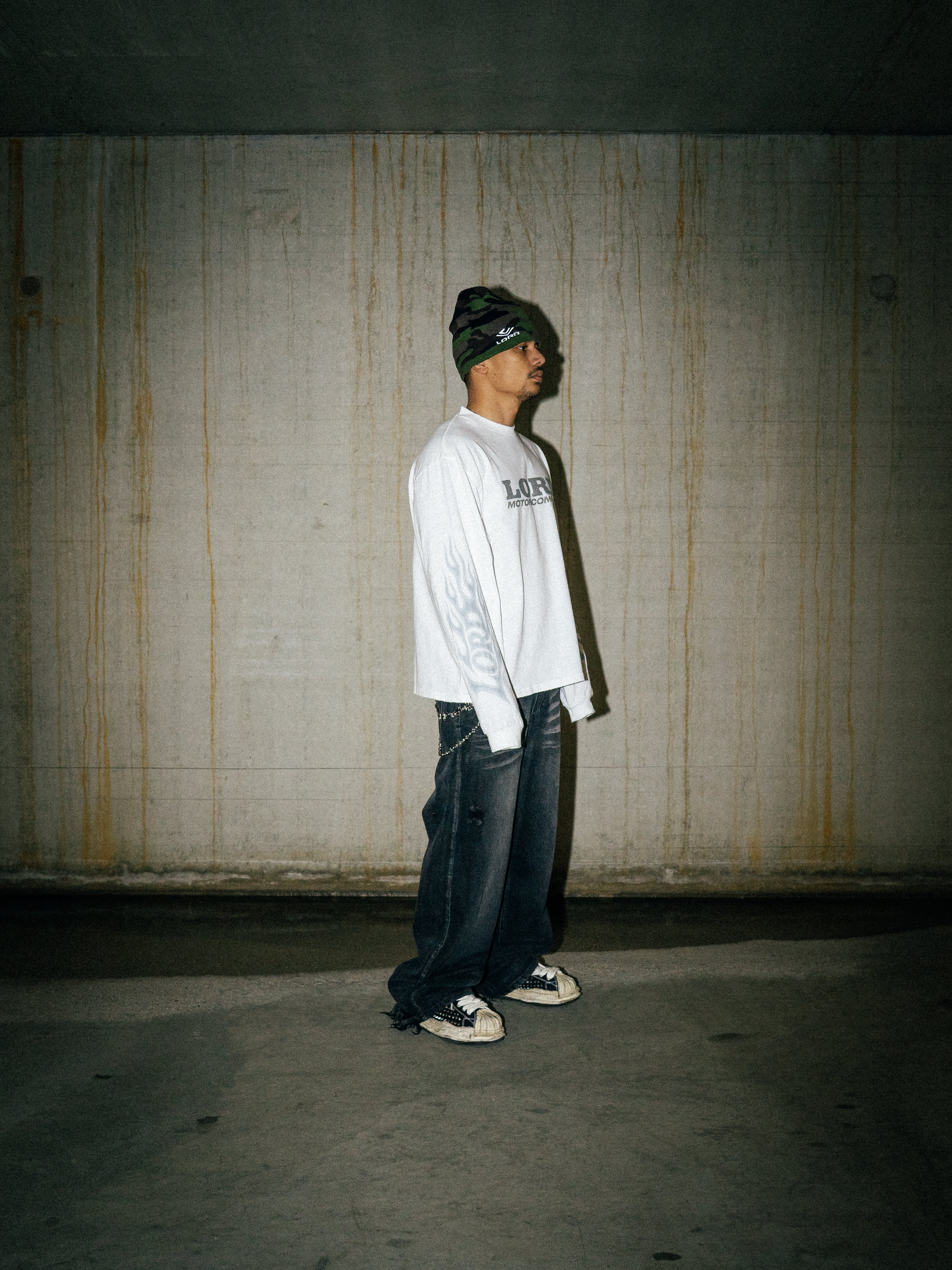 LORD CULTURE - FLAME LONGSLEEVE - WHITE - Image 4