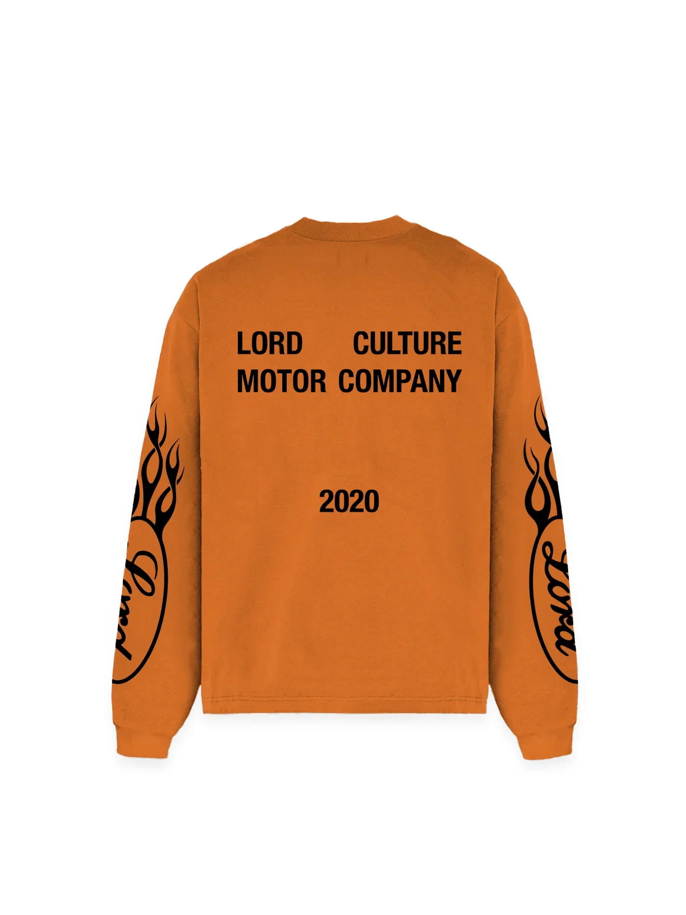 LORD CULTURE - LONG SLEEVE TEE - ORANGE BLACK - Image 2