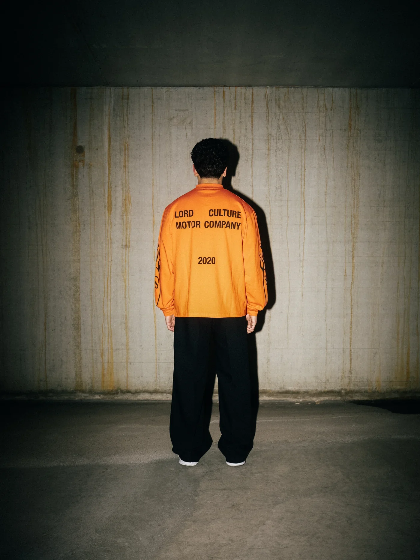 LORD CULTURE - LONG SLEEVE TEE - ORANGE BLACK - Image 5