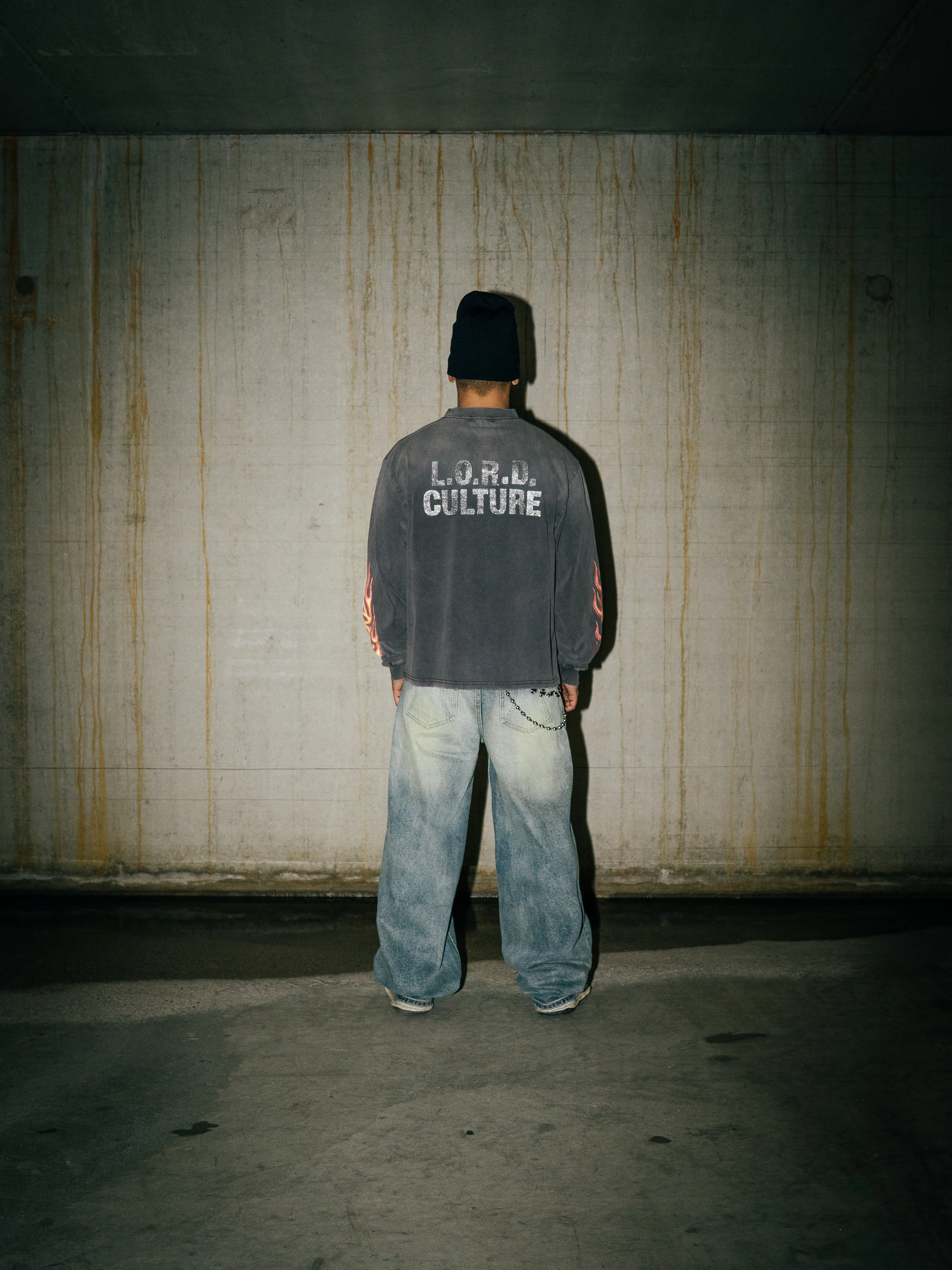 LORD CULTURE - FLAME LONGSLEEVE - VINTAGE GREY - Image 5