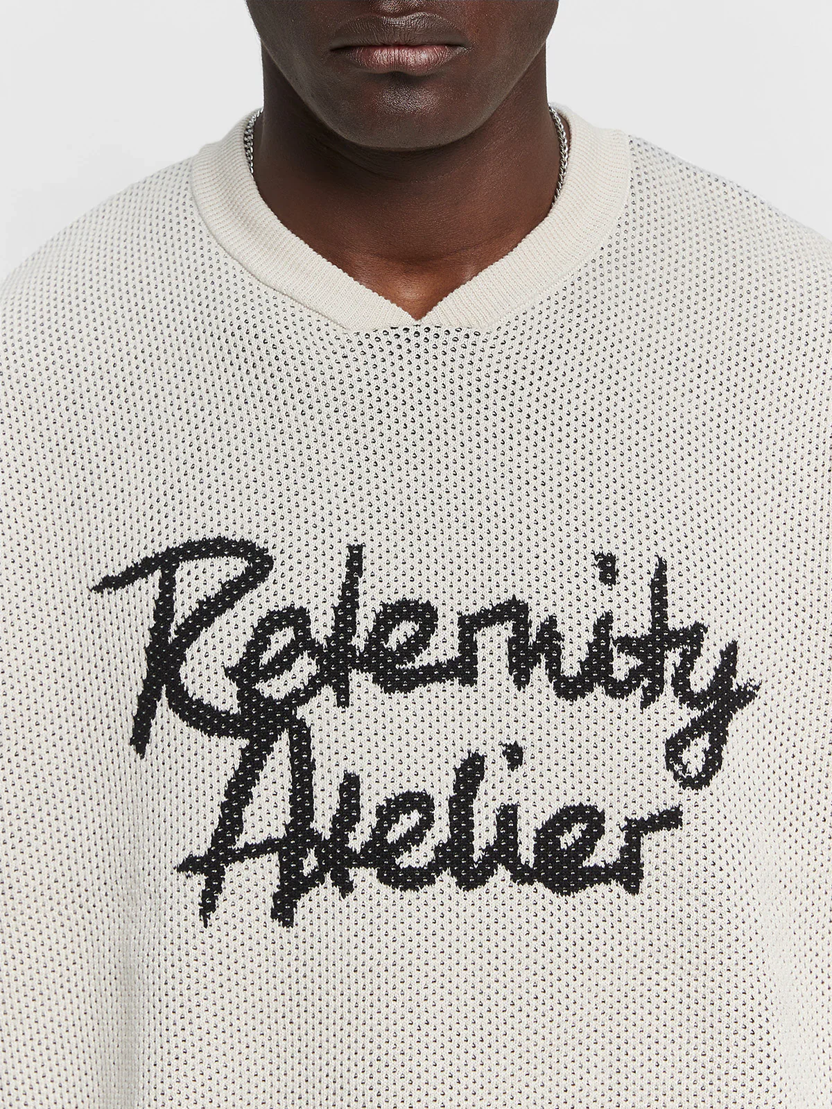 RETERNITY - ATELIER KNIT JERSEY - CREAM - Image 6