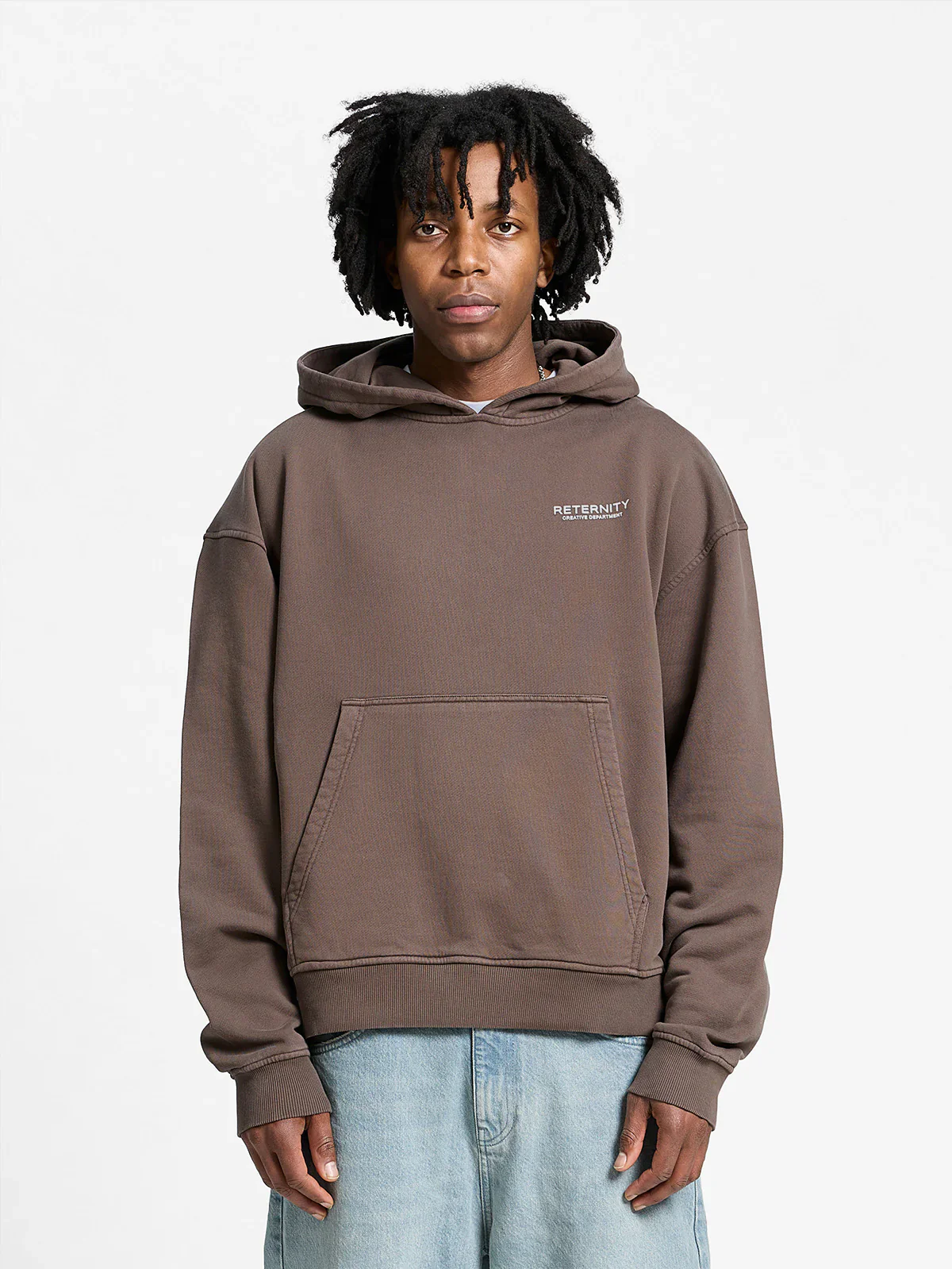 RETERNITY- CREATIVE DEPT HOODIE - BROWN - Image 3