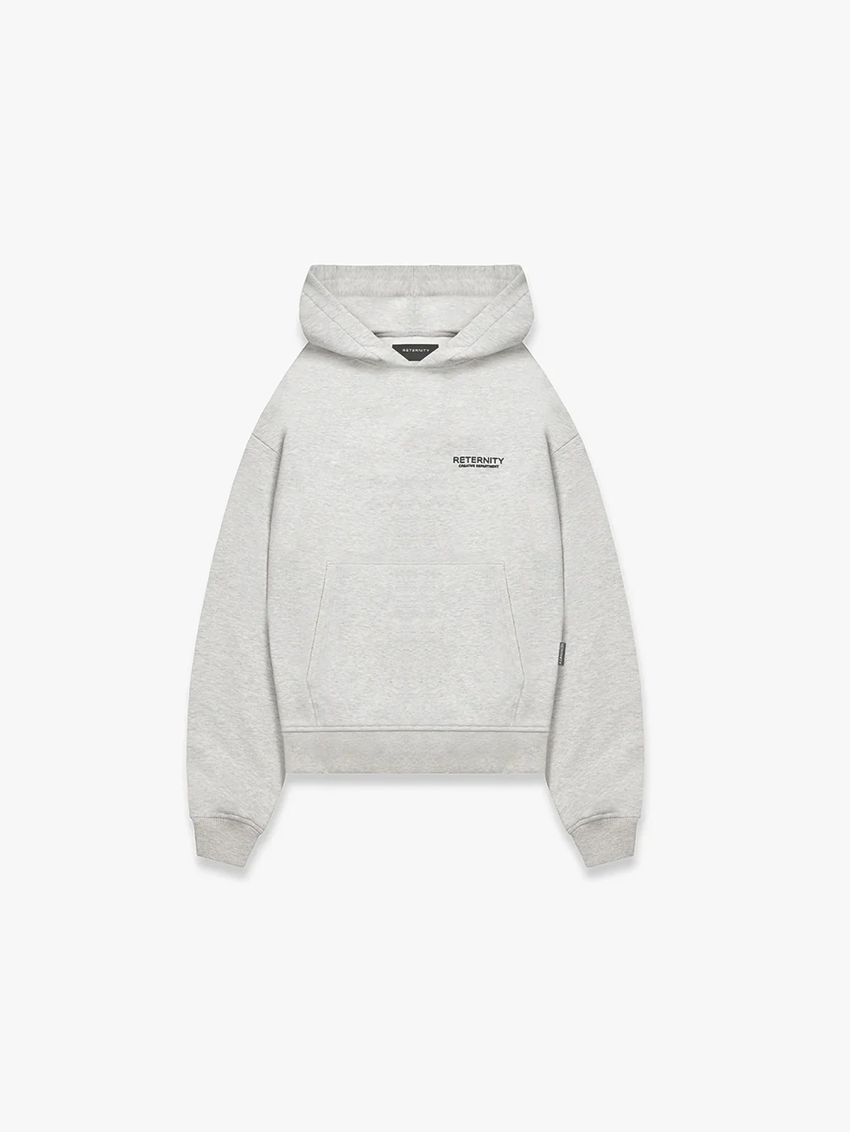 RETERNITY- CREATIVE DEPT HOODIE - MELANGE GREY - Image 2
