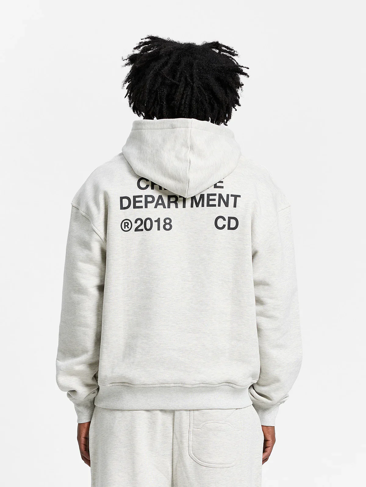 RETERNITY- CREATIVE DEPT HOODIE - MELANGE GREY - Image 6