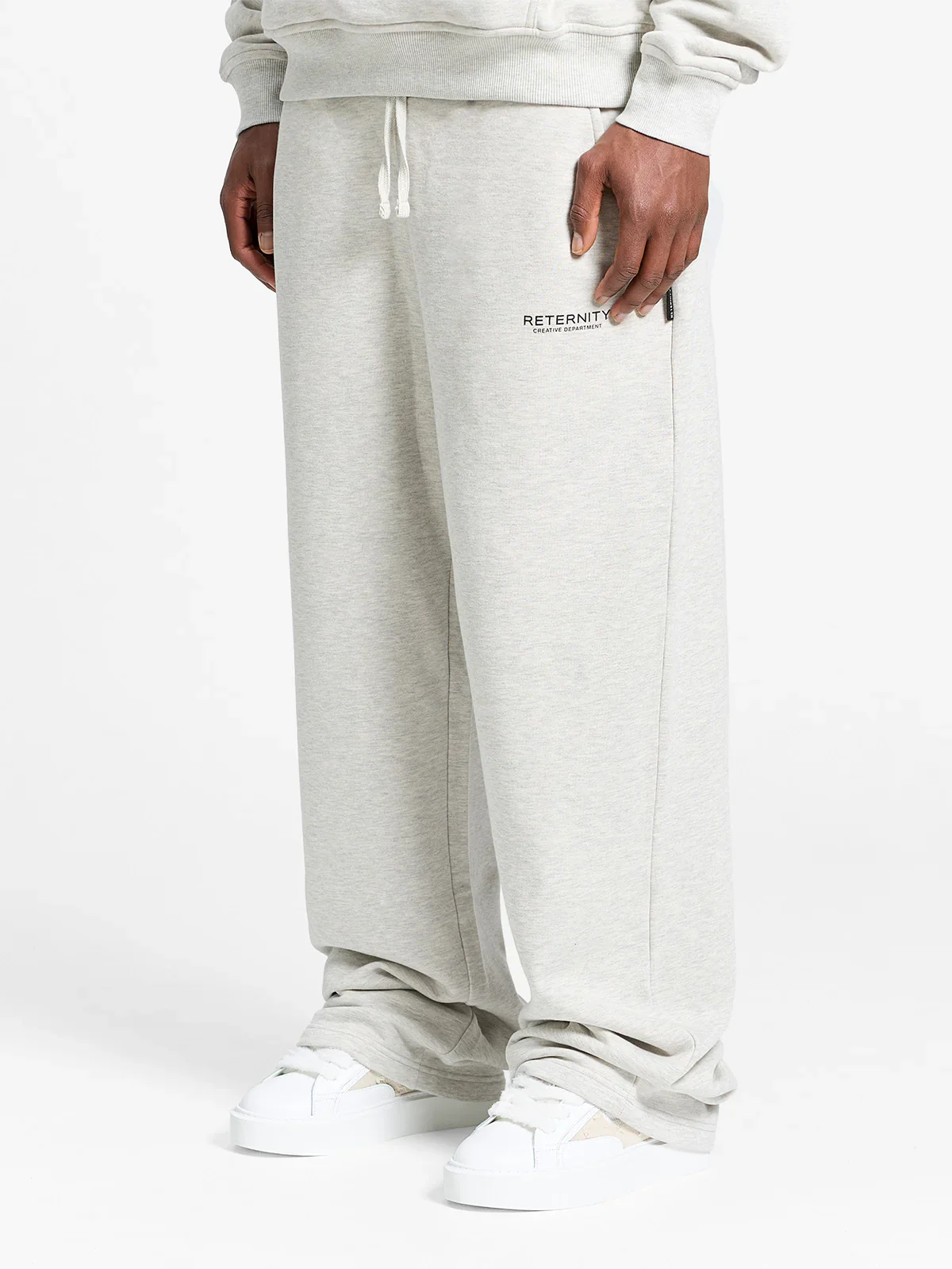 RETERNITY- CREATIVE DEPT SWEATPANTS - MELANGE GREY - Image 4