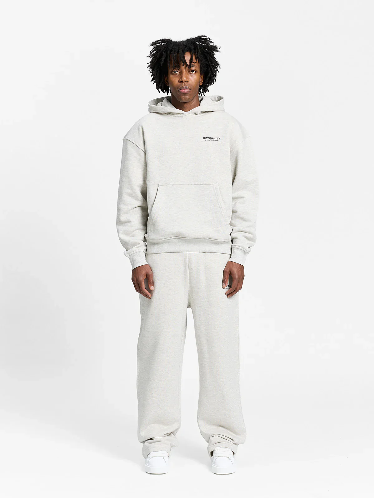 RETERNITY- CREATIVE DEPT SWEATPANTS - MELANGE GREY - Image 7