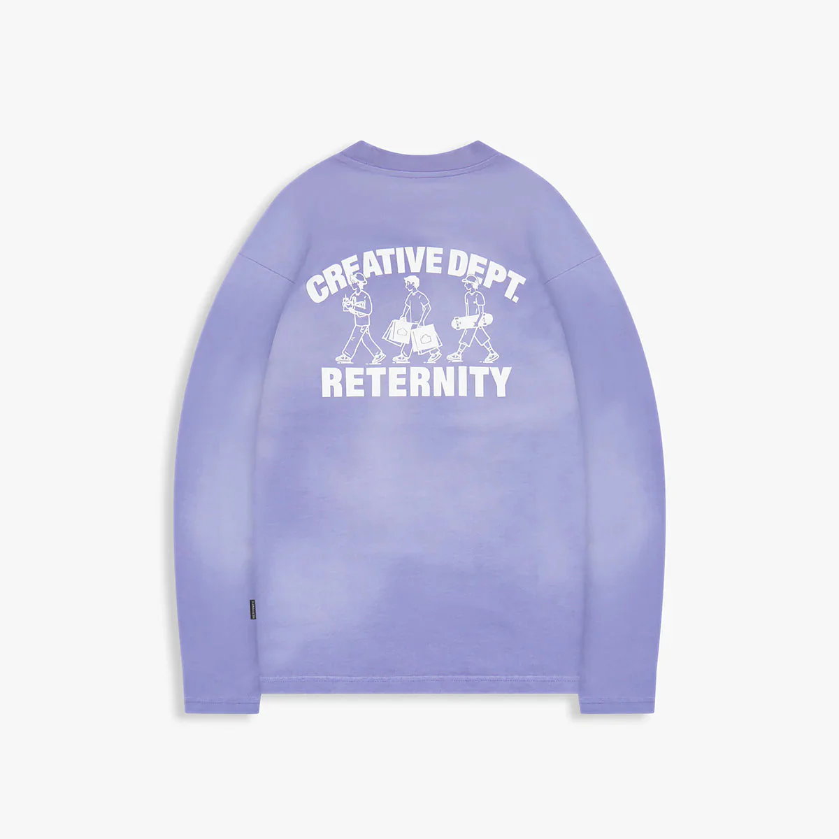 RETERNITY- CREATIVE DEPT LOGO LONGSLEEVE - WASHED PURPLE