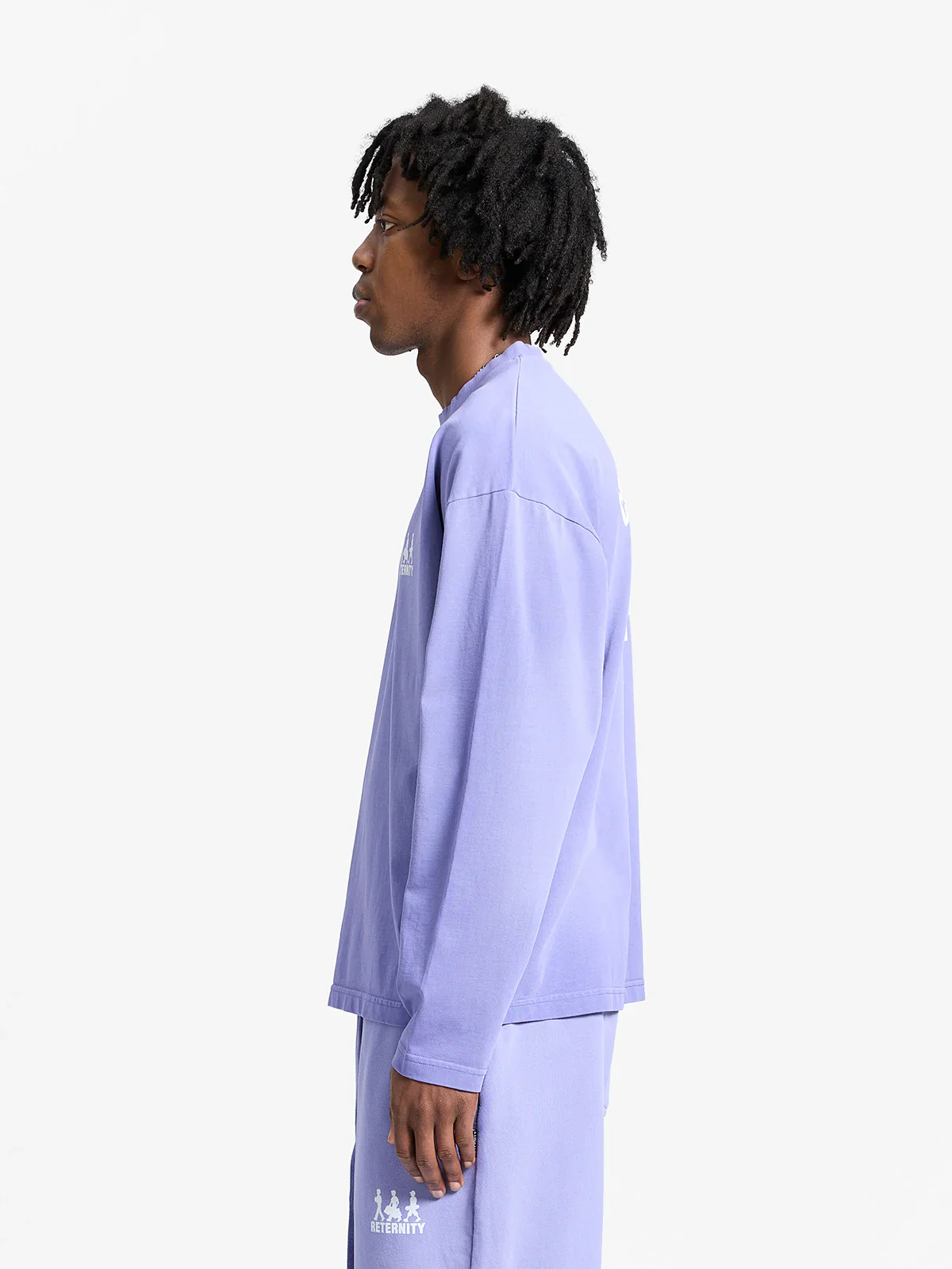 RETERNITY- CREATIVE DEPT LOGO LONGSLEEVE - WASHED PURPLE - Image 5