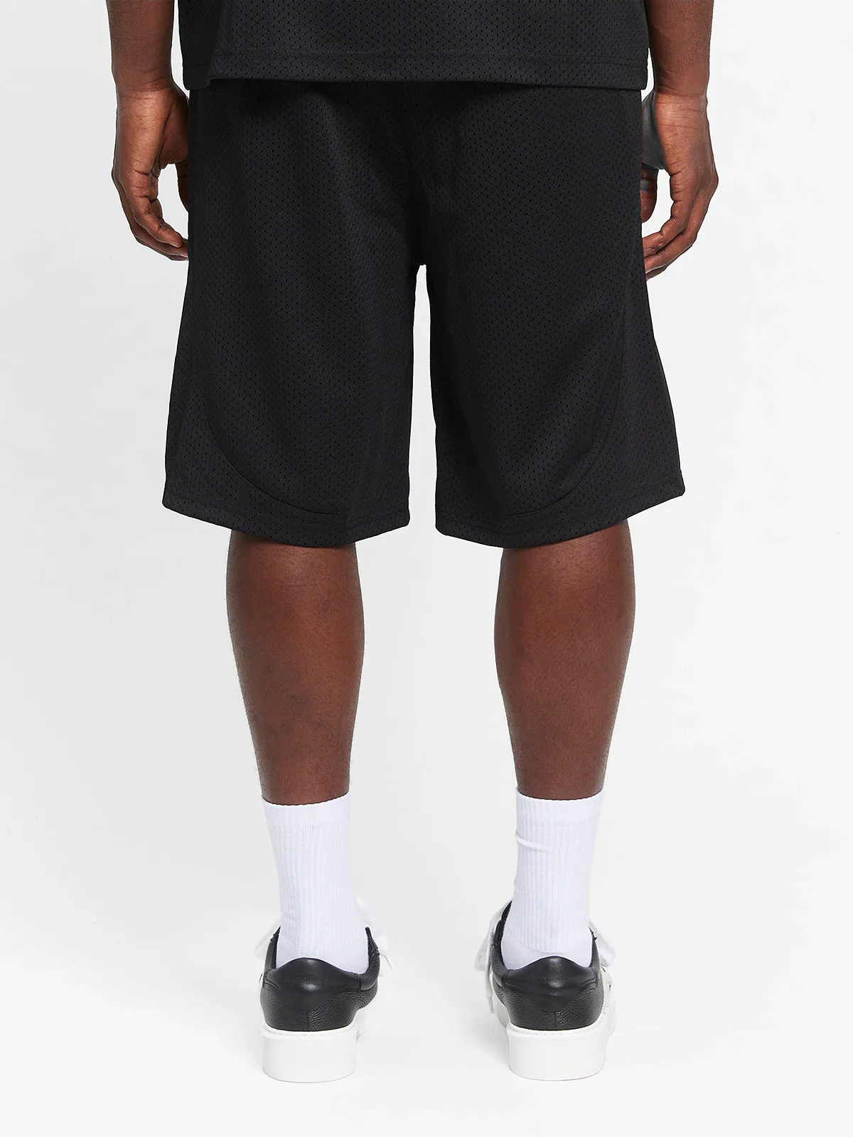RETERNITY - CREATIVE DEPT LOGO MESH SHORTS - BLACK - Image 5