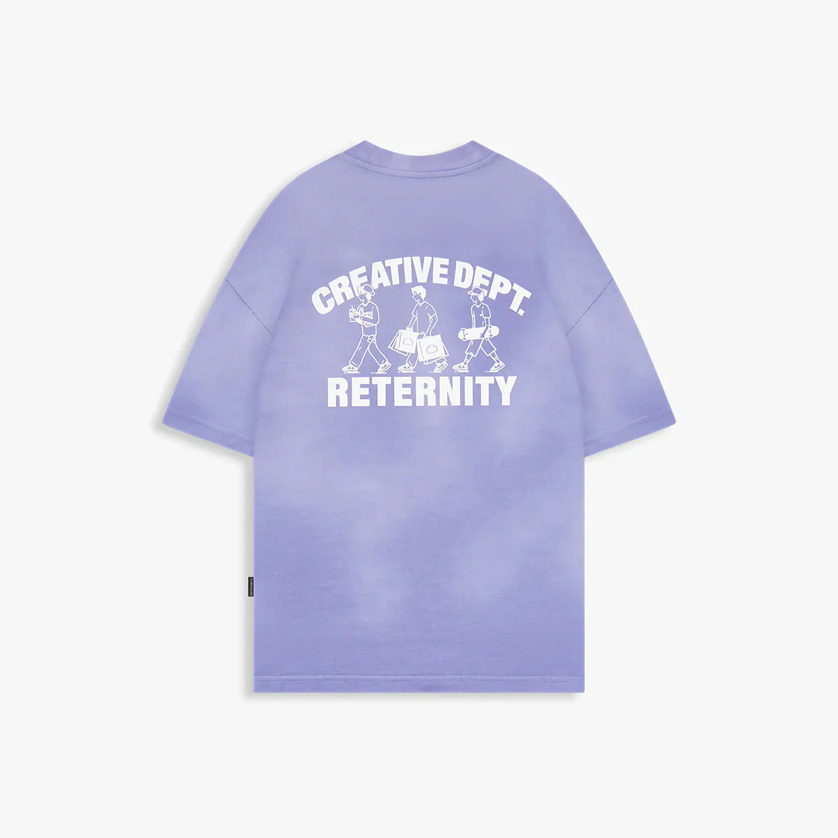 RETERNITY- CREATIVE DEPT LOGO T-SHIRT - WASHED PURPLE