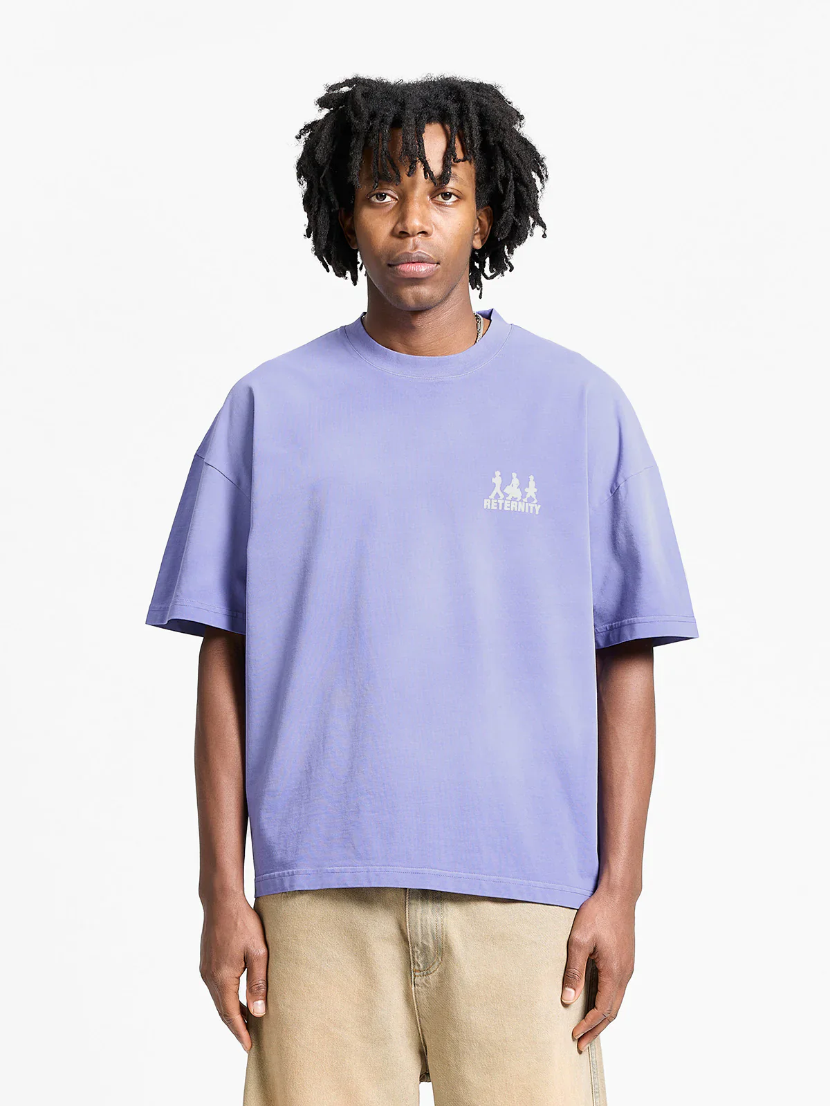 RETERNITY- CREATIVE DEPT LOGO T-SHIRT - WASHED PURPLE - Image 3