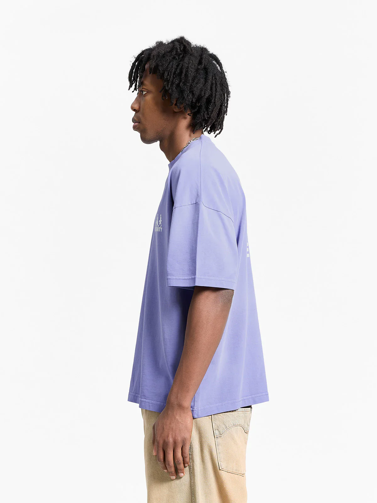RETERNITY- CREATIVE DEPT LOGO T-SHIRT - WASHED PURPLE - Image 5