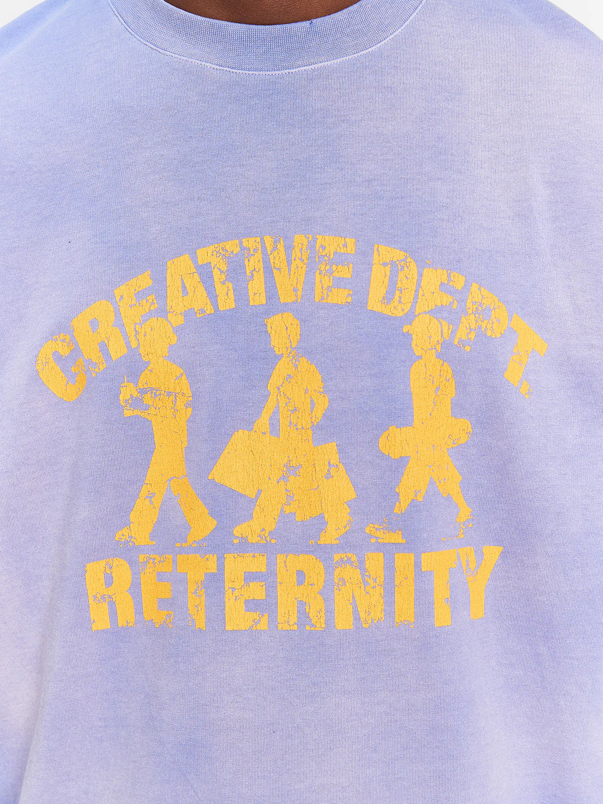 RETERNITY - CREATIVE DEPT LOGO T-SHIRT - WASHED PURPLE - Image 7