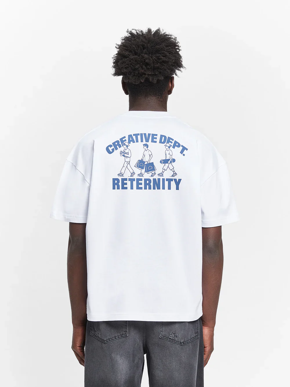 RETERNITY - CREATIVE DEPT LOGO T-SHIRT - WHITE - Image 7