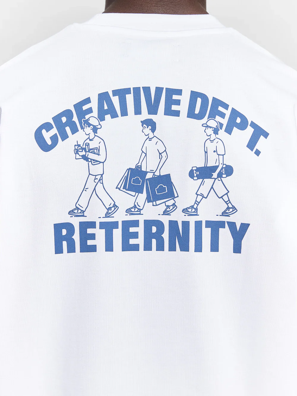 RETERNITY - CREATIVE DEPT LOGO T-SHIRT - WHITE - Image 9