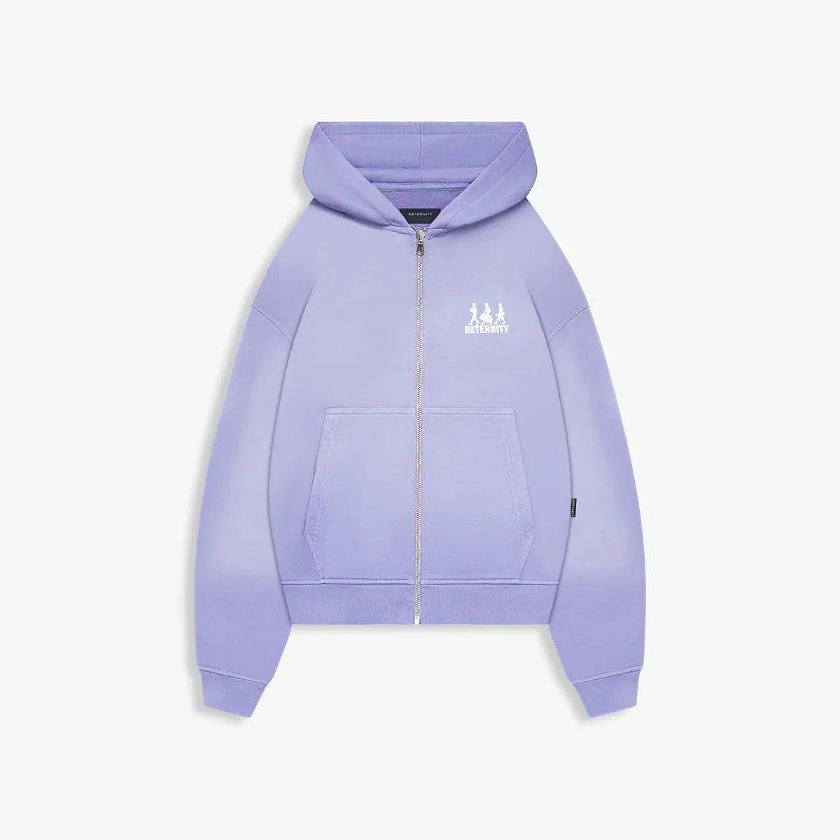 RETERNITY- CREATIVE DEPT LOGO ZIP-HOODIE - WASHED PURPLE