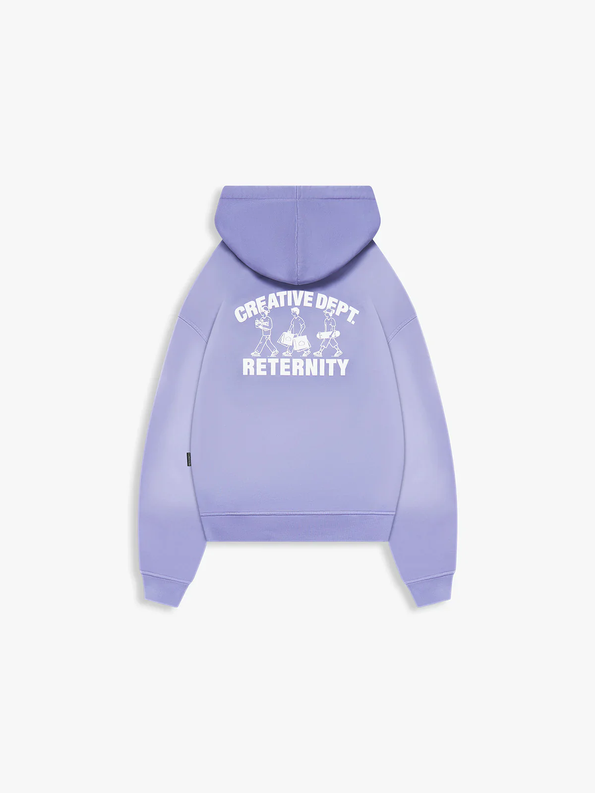 RETERNITY- CREATIVE DEPT LOGO ZIP-HOODIE - WASHED PURPLE - Image 2