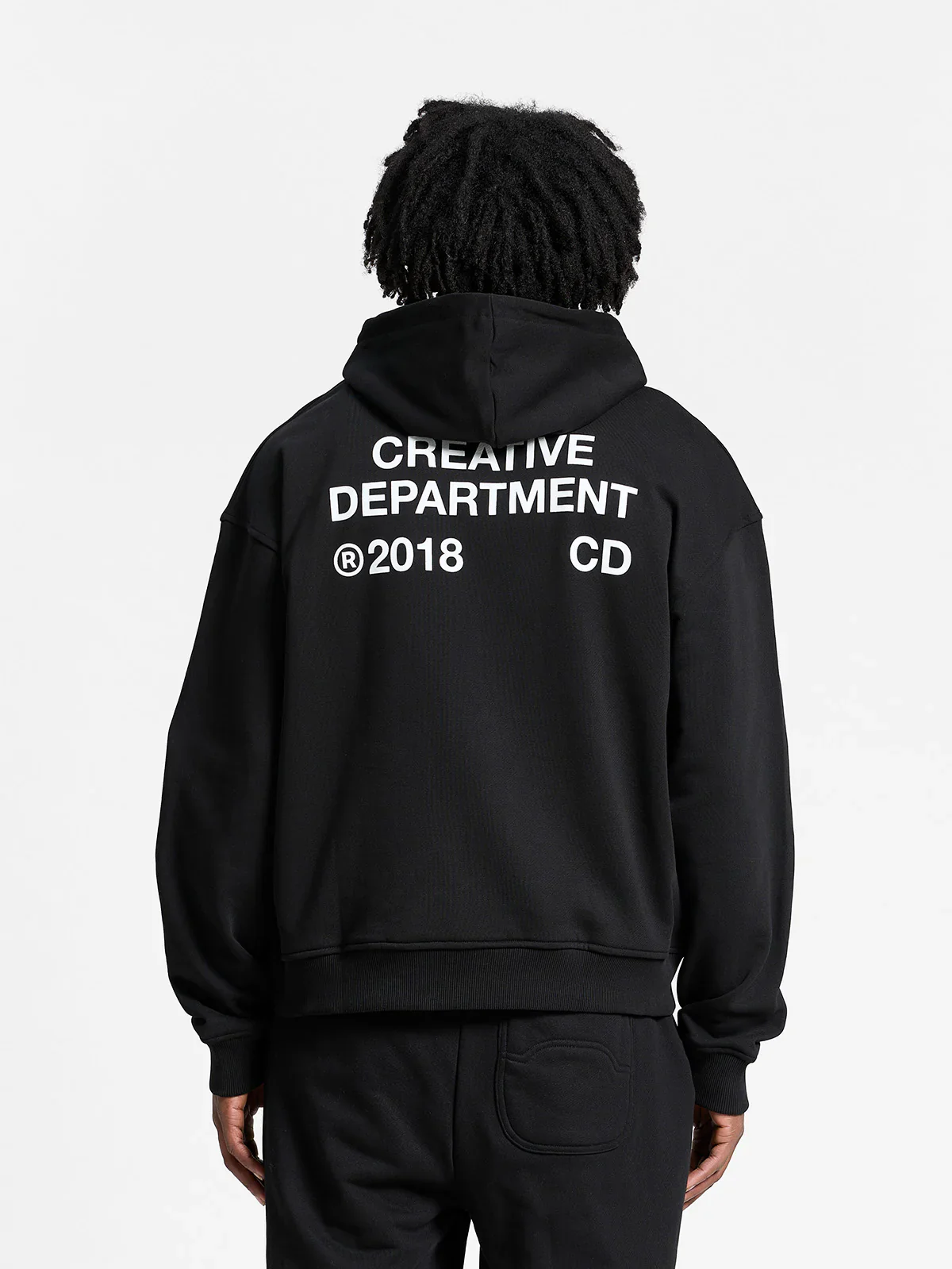 RETERNITY- CREATIVE DEPT ZIP-HOODIE - BLACK - Image 6
