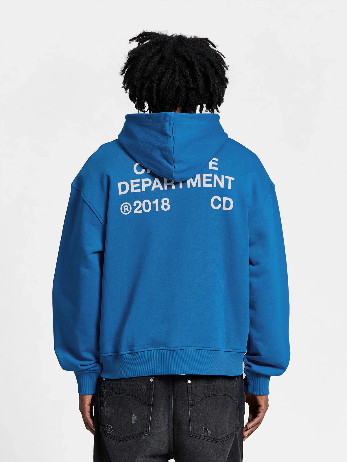 RETERNITY- CREATIVE DEPT ZIP-HOODIE - BLUE - Image 6