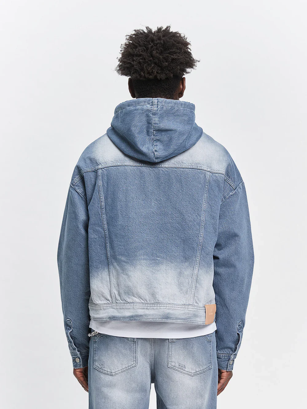 RETERNITY - ESSENTIAL DENIM JACKET - STONE BLUE - Image 5
