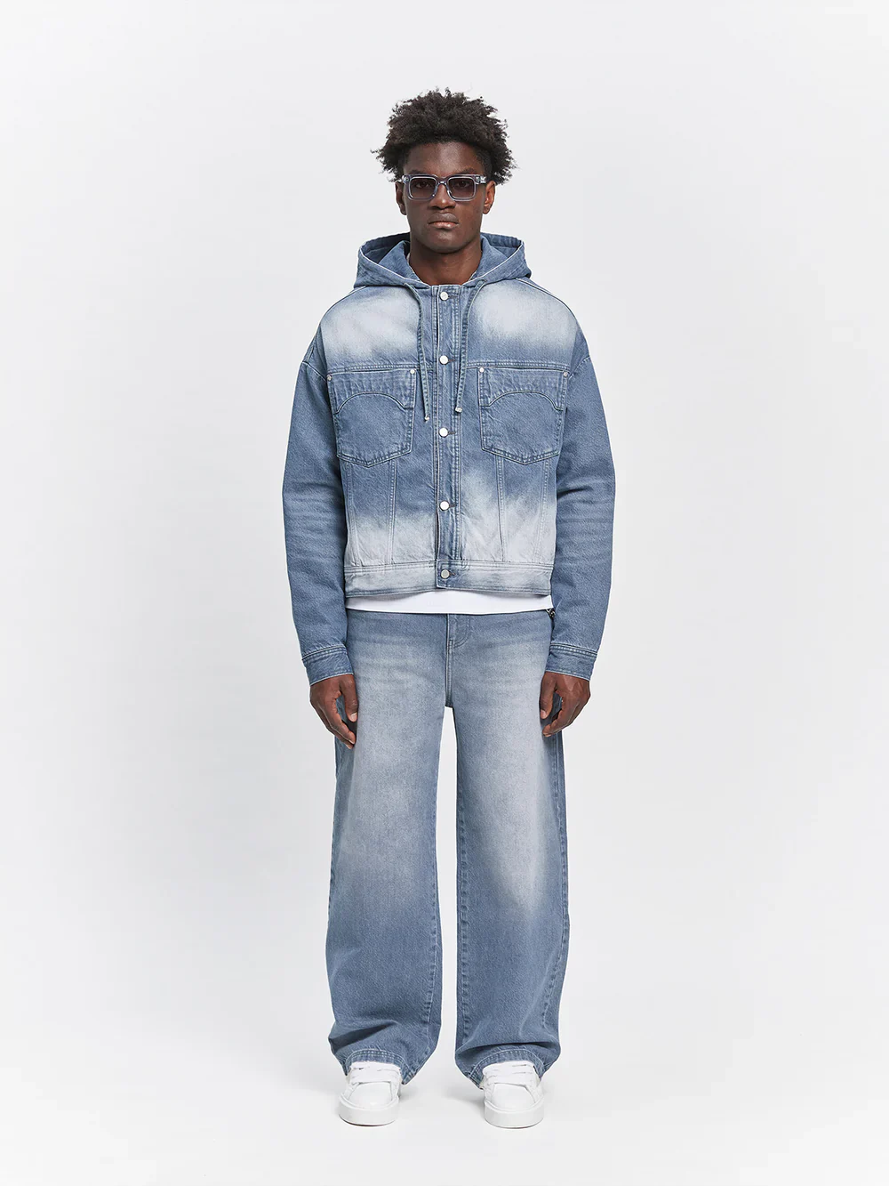 RETERNITY - ESSENTIAL DENIM JACKET - STONE BLUE - Image 6