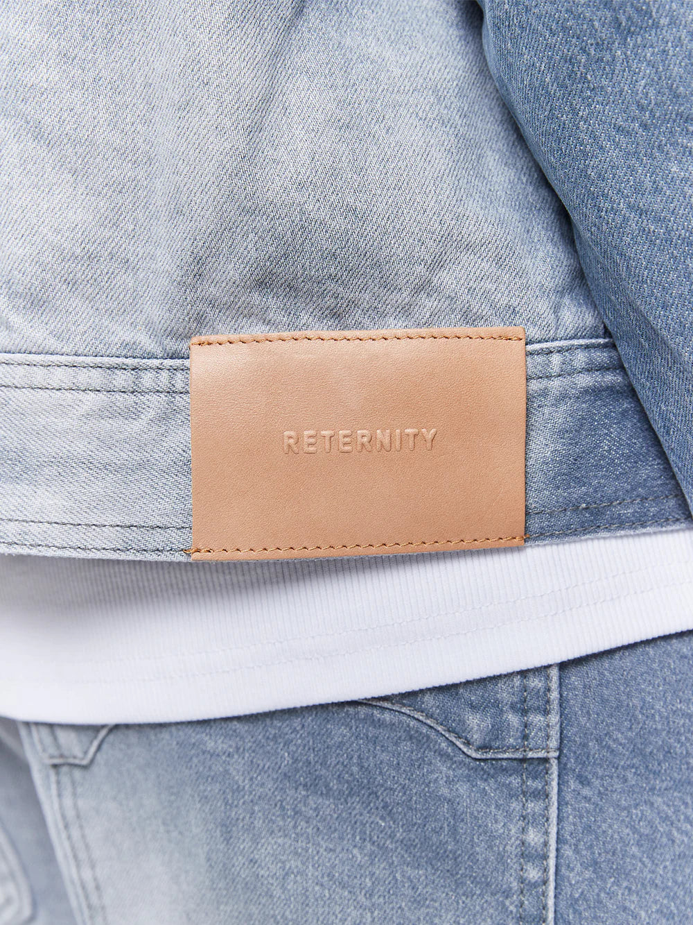 RETERNITY - ESSENTIAL DENIM JACKET - STONE BLUE - Image 7