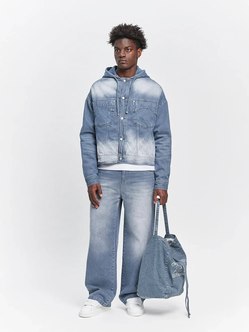 RETERNITY - ESSENTIAL DENIM JACKET - STONE BLUE - Image 9