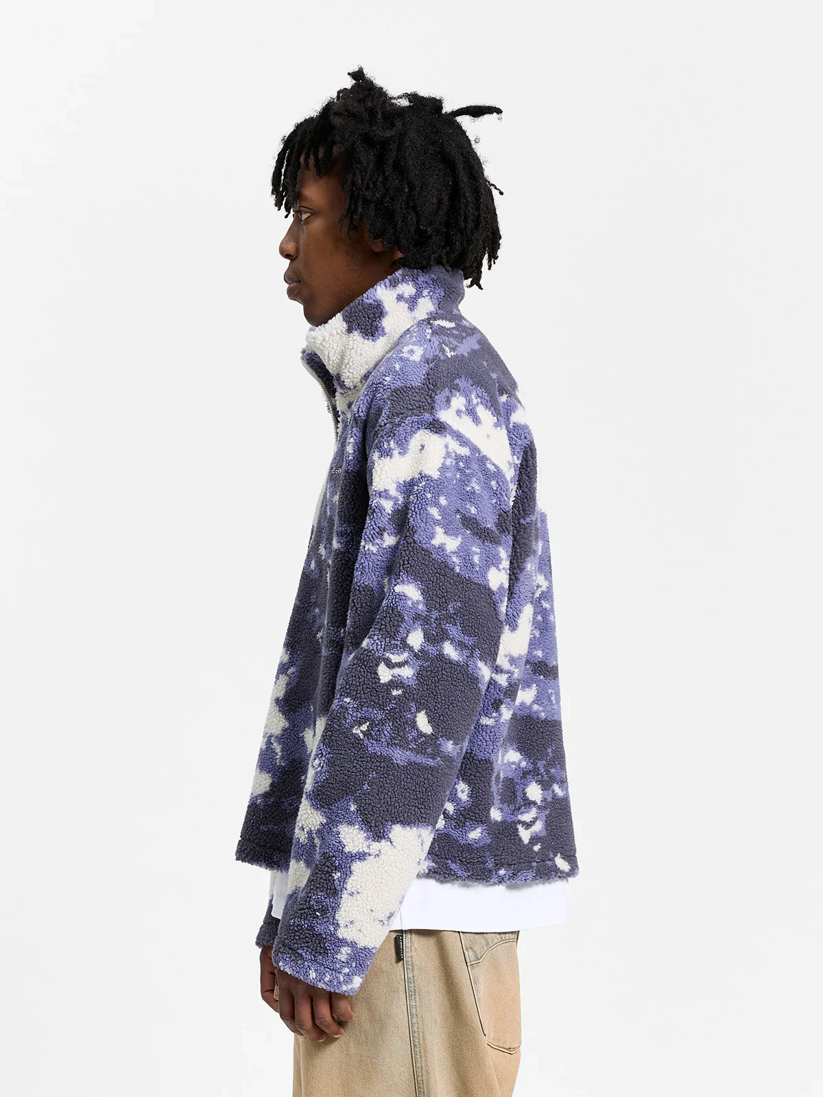 RETERNITY - FLEECE HALF ZIP - ACID PURPLE - Image 4