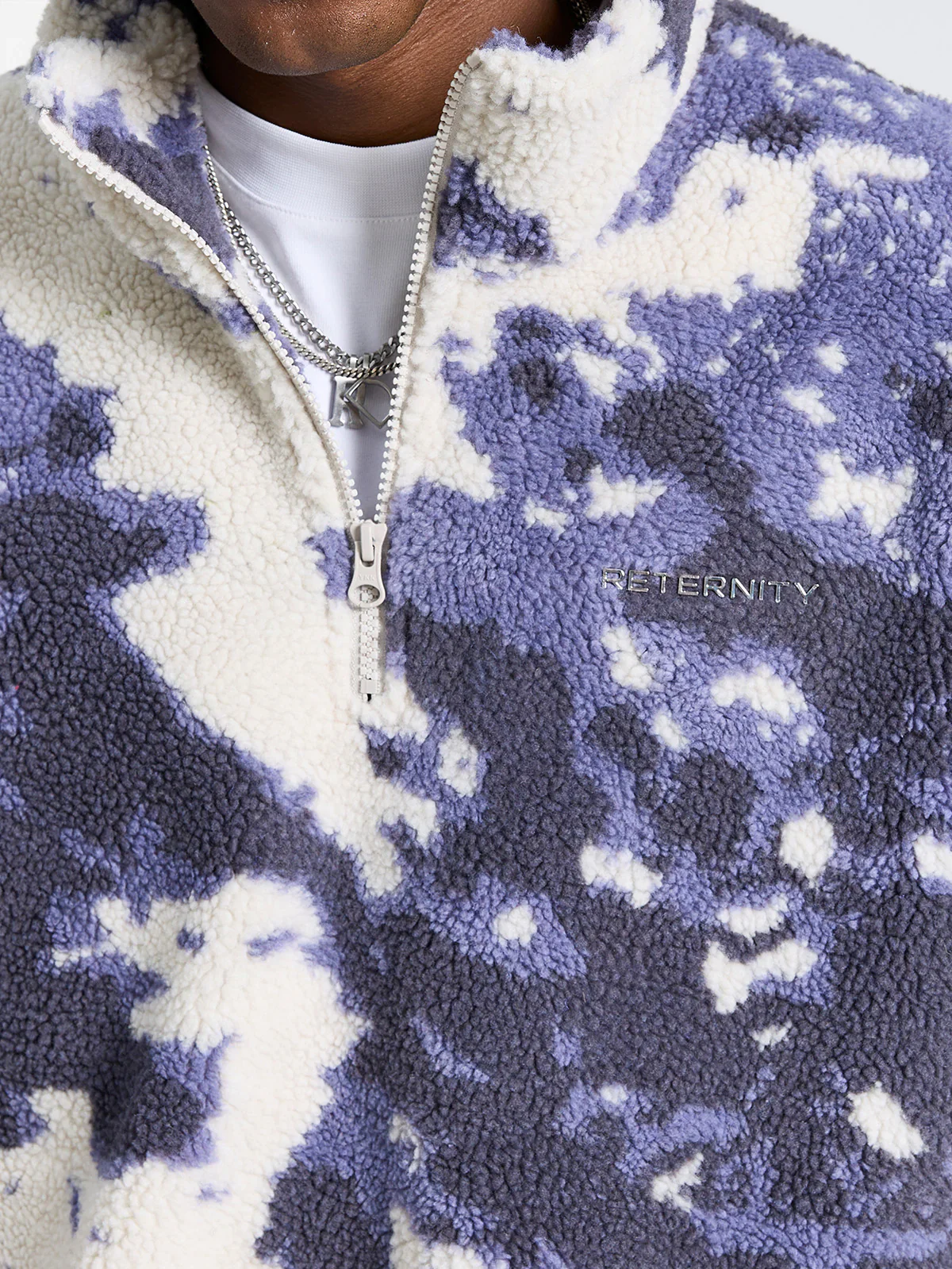 RETERNITY - FLEECE HALF ZIP - ACID PURPLE - Image 8