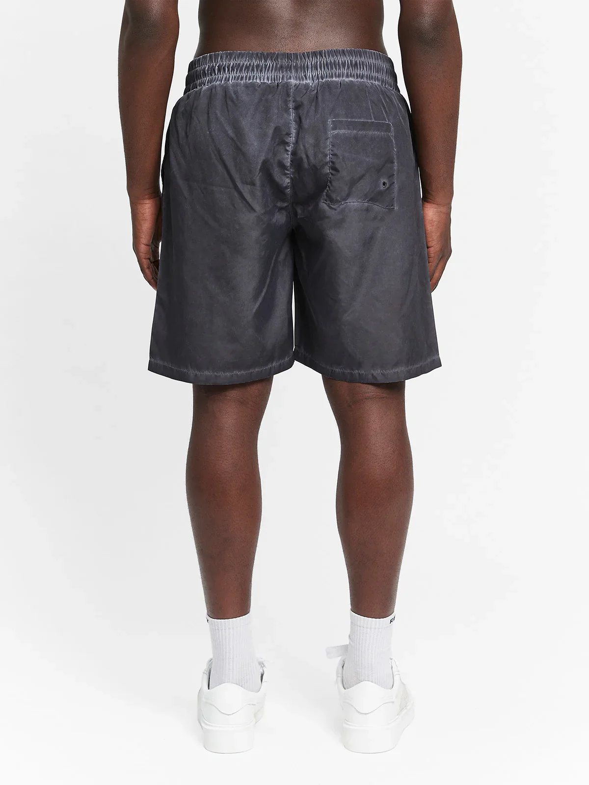 RETERNITY - OIL WASHED SWIM SHORTS - BLACK - Image 5
