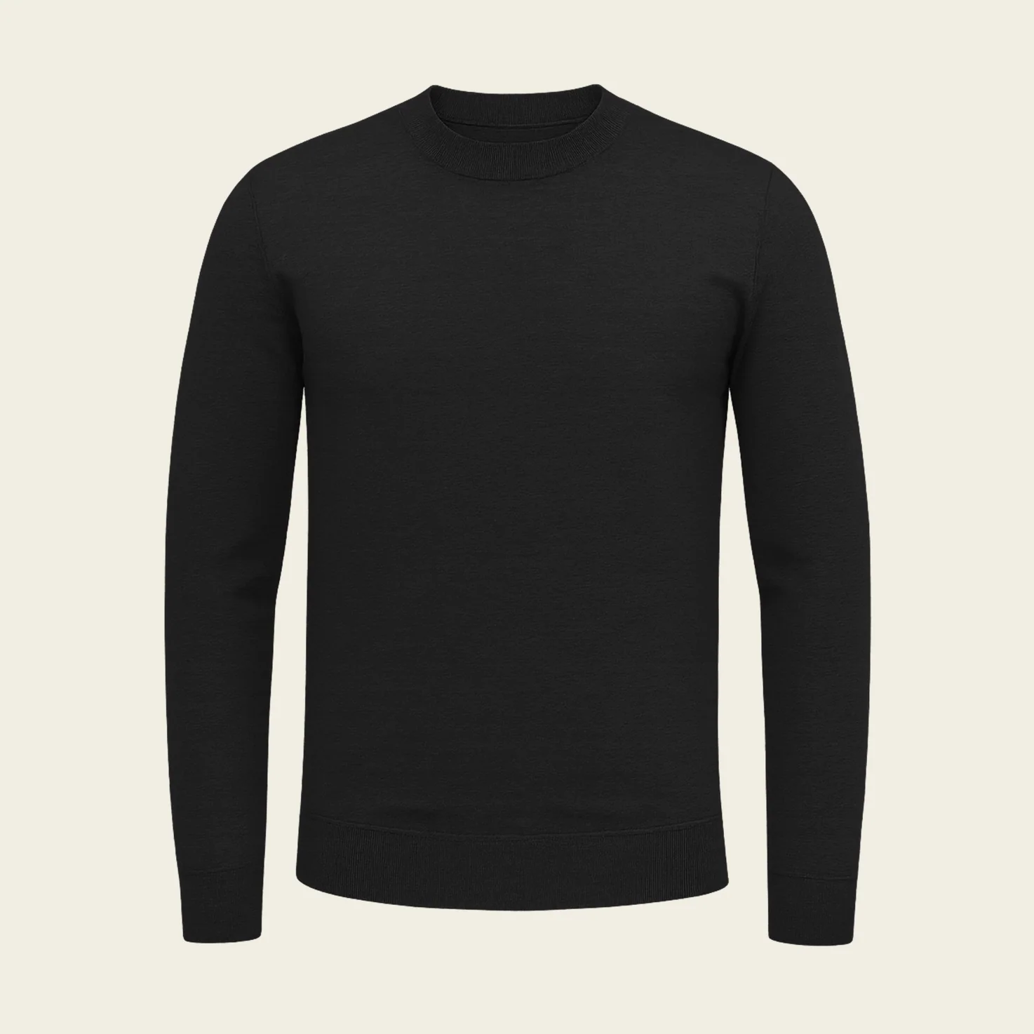 RIMA - CASHWOOL CREWNECK SWEATER BLACK