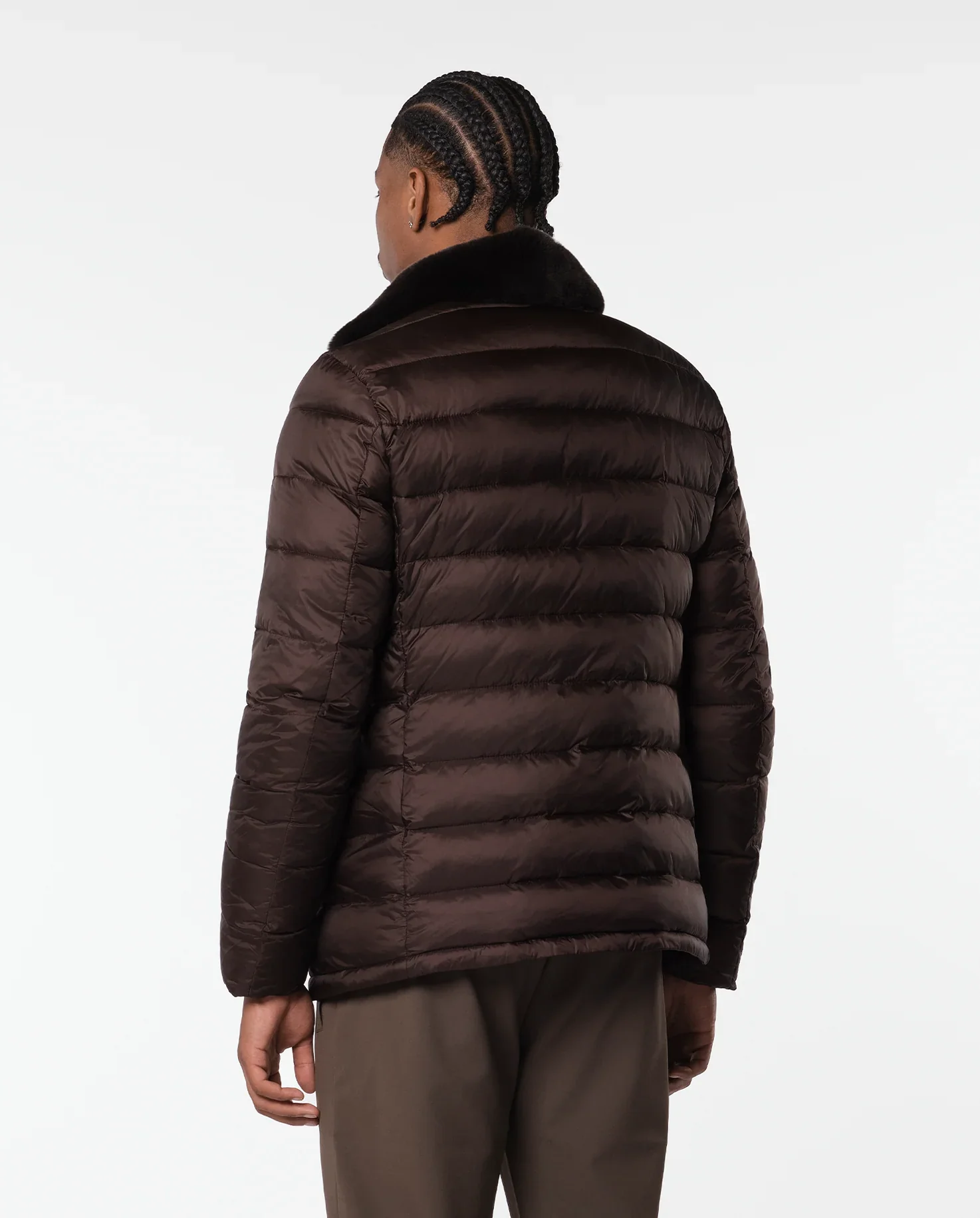 RIMA - FURNECK DOWN COAT - BROWN - Image 2