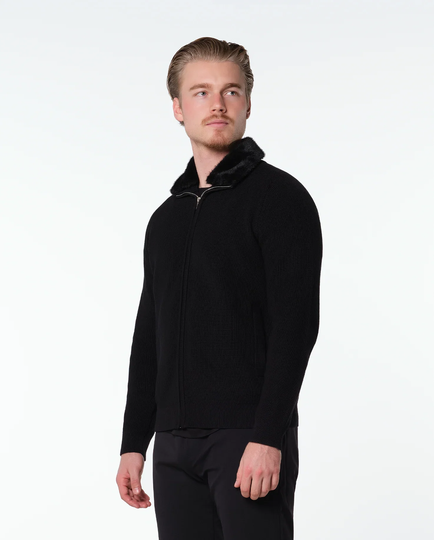 RIMA - FURNECK JACKET - BLACK - Image 2