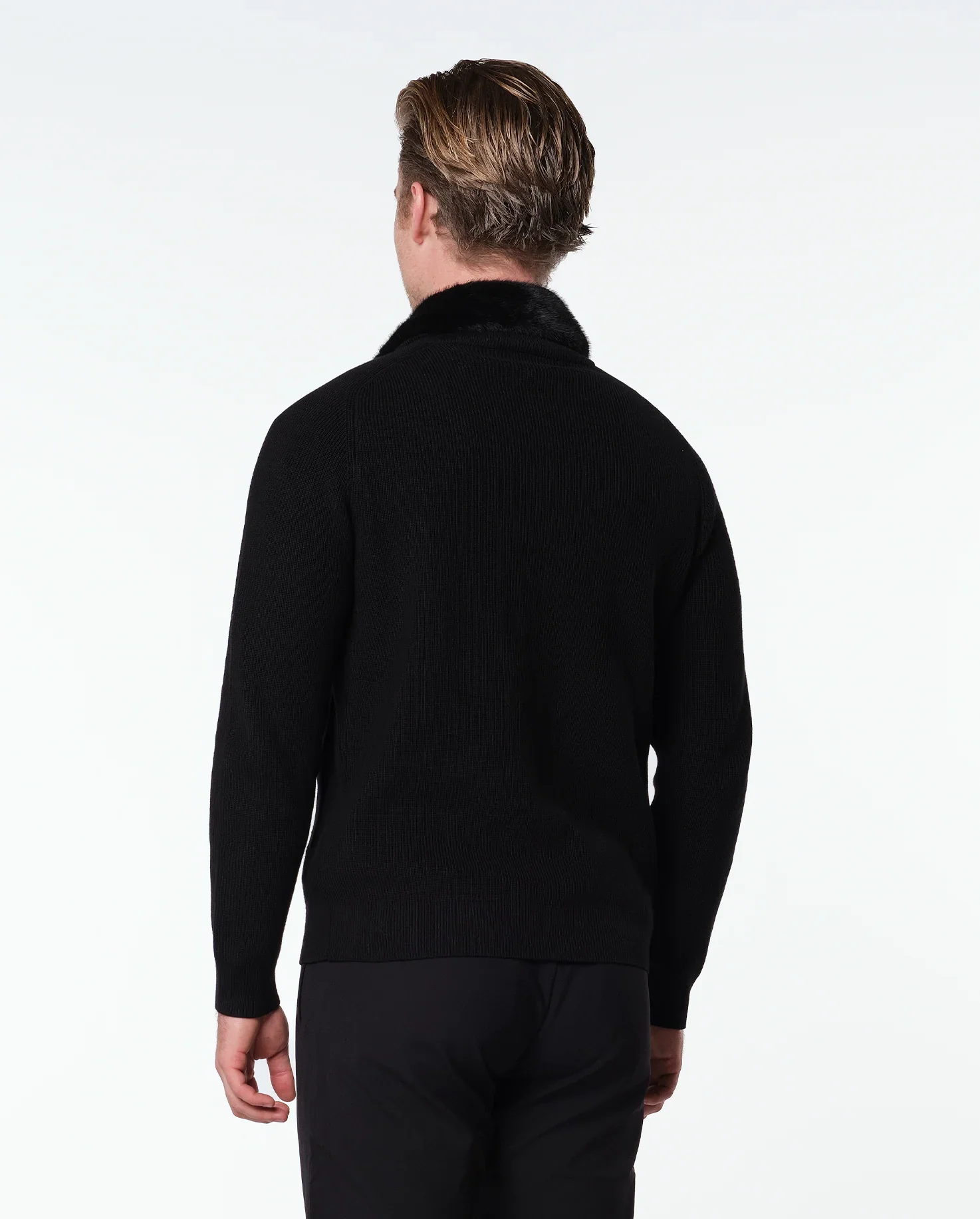 RIMA - FURNECK JACKET - BLACK - Image 4