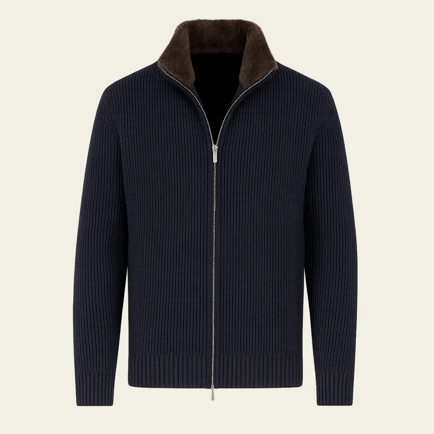 RIMA - FURNECK JACKET - NAVY