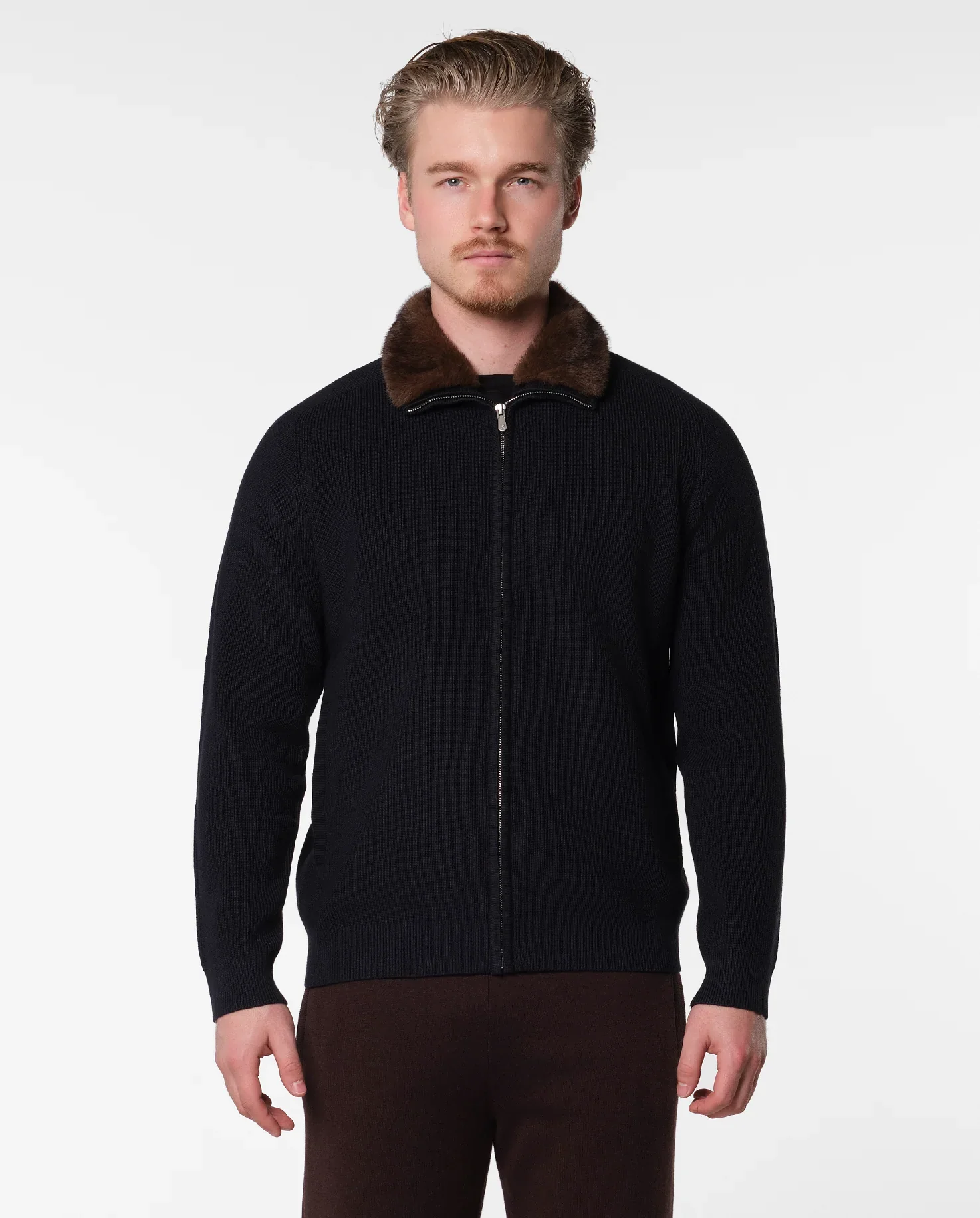 RIMA - FURNECK JACKET - NAVY - Image 2