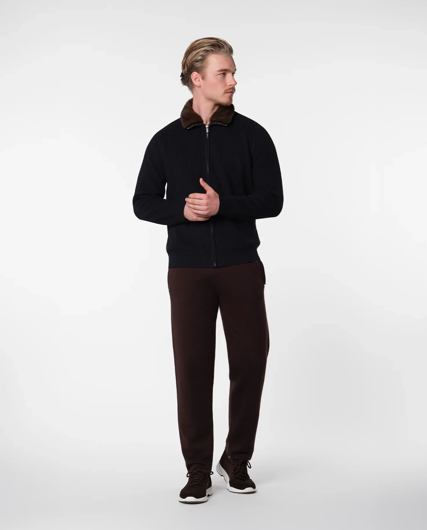 RIMA - FURNECK JACKET - NAVY - Image 3